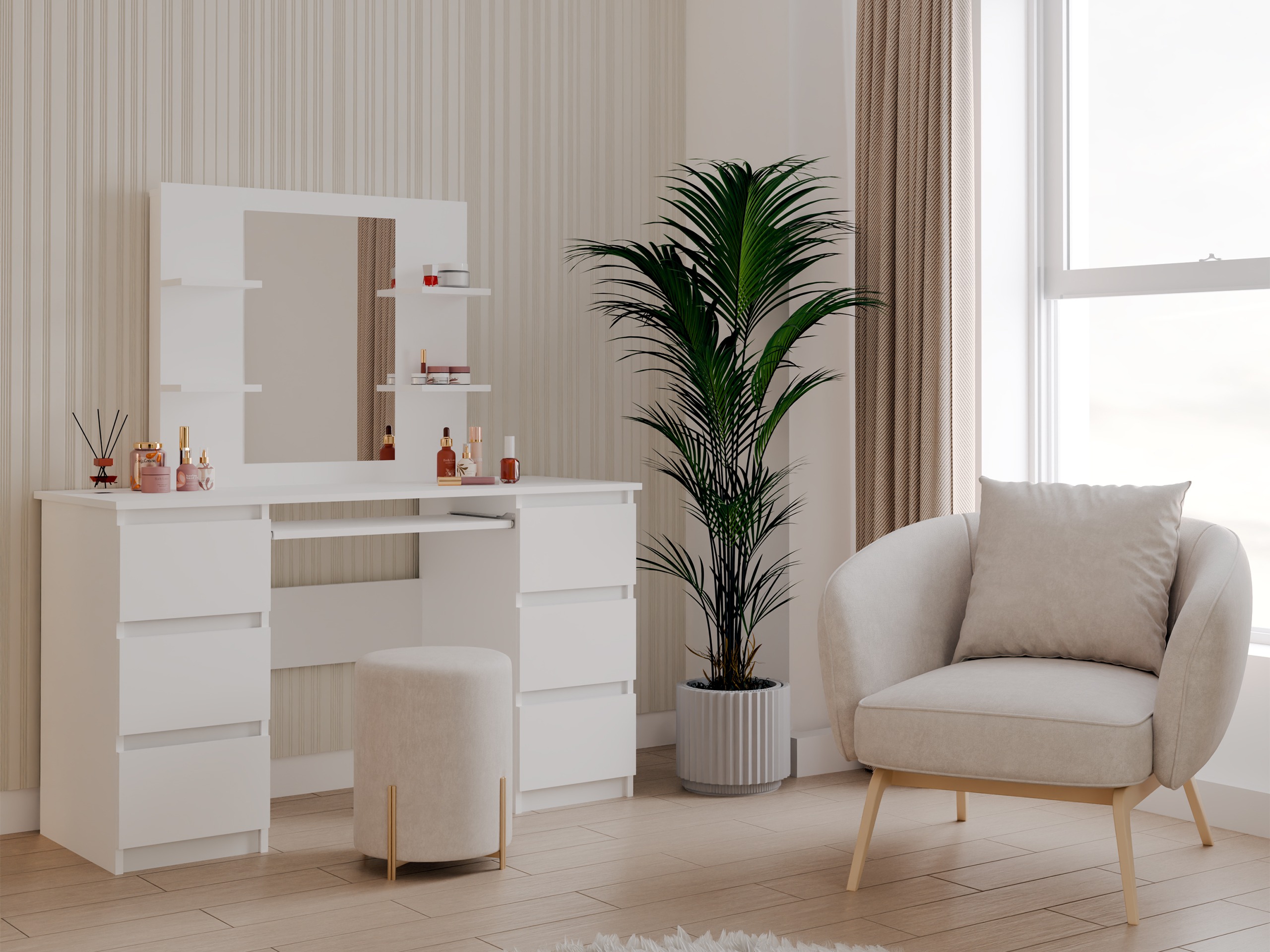 Coiffeuse Mandeville 359 (Blanc)