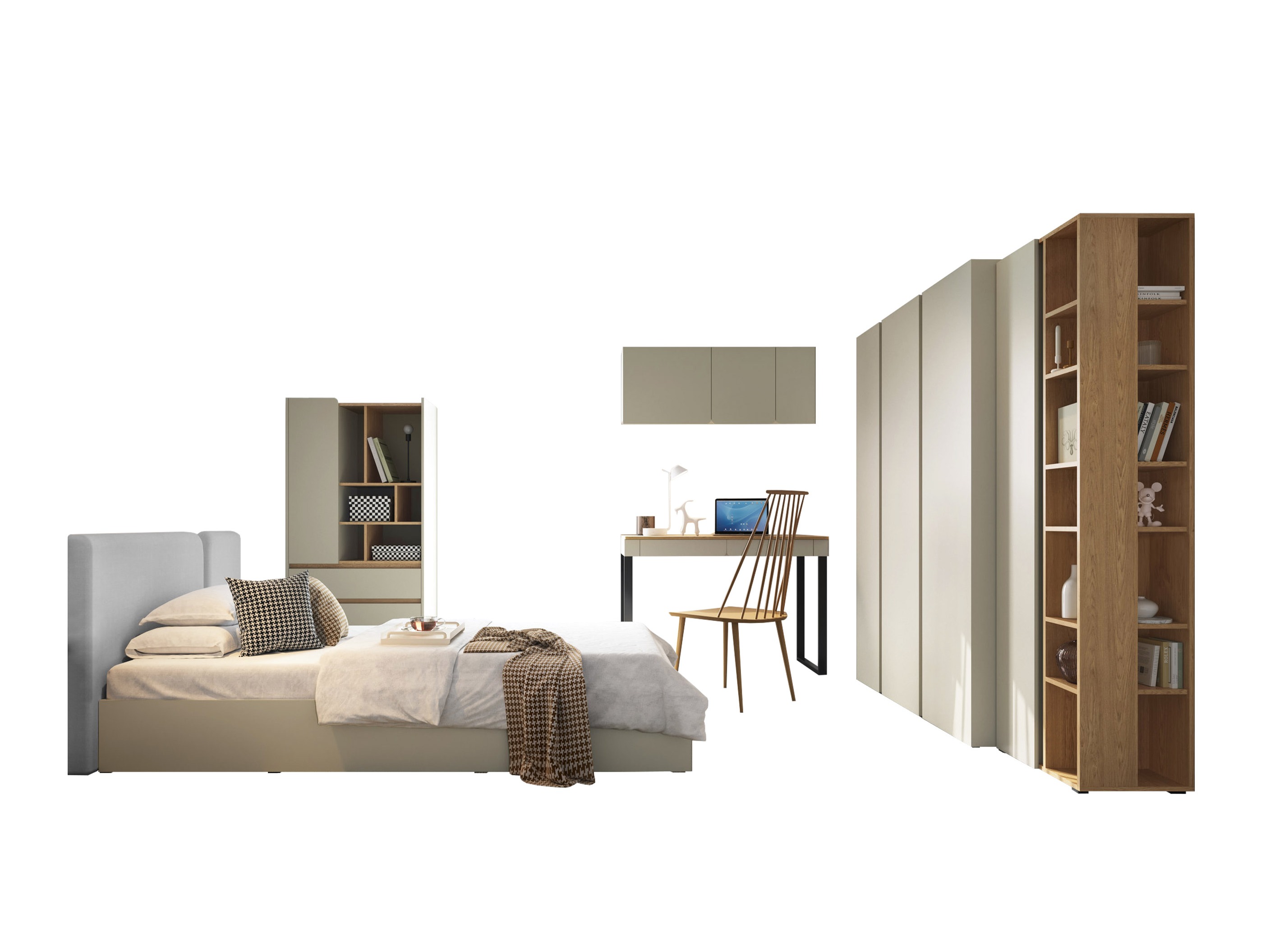 Ensemble de meubles Fiosono 114 (Eucalyptus + Chêne)