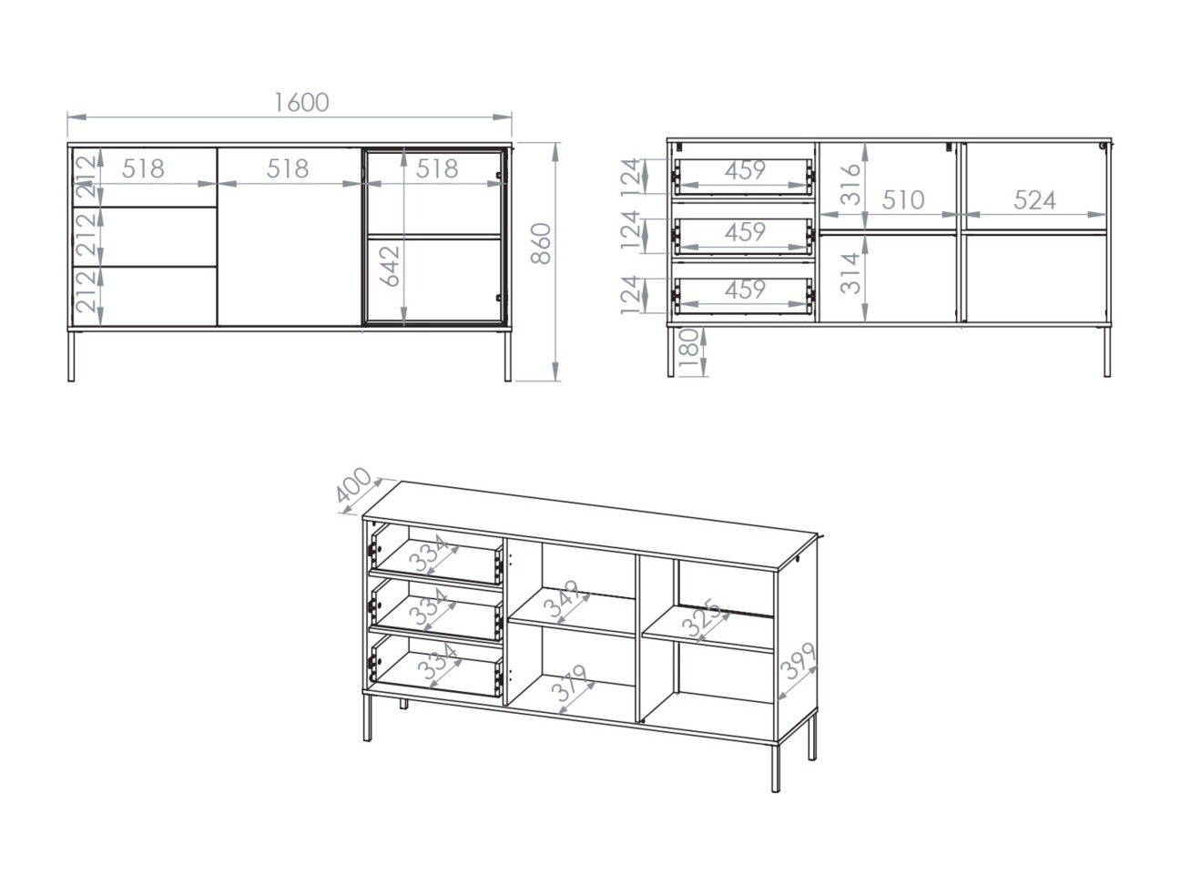 Commode Virsalo 101 (Cachemire)