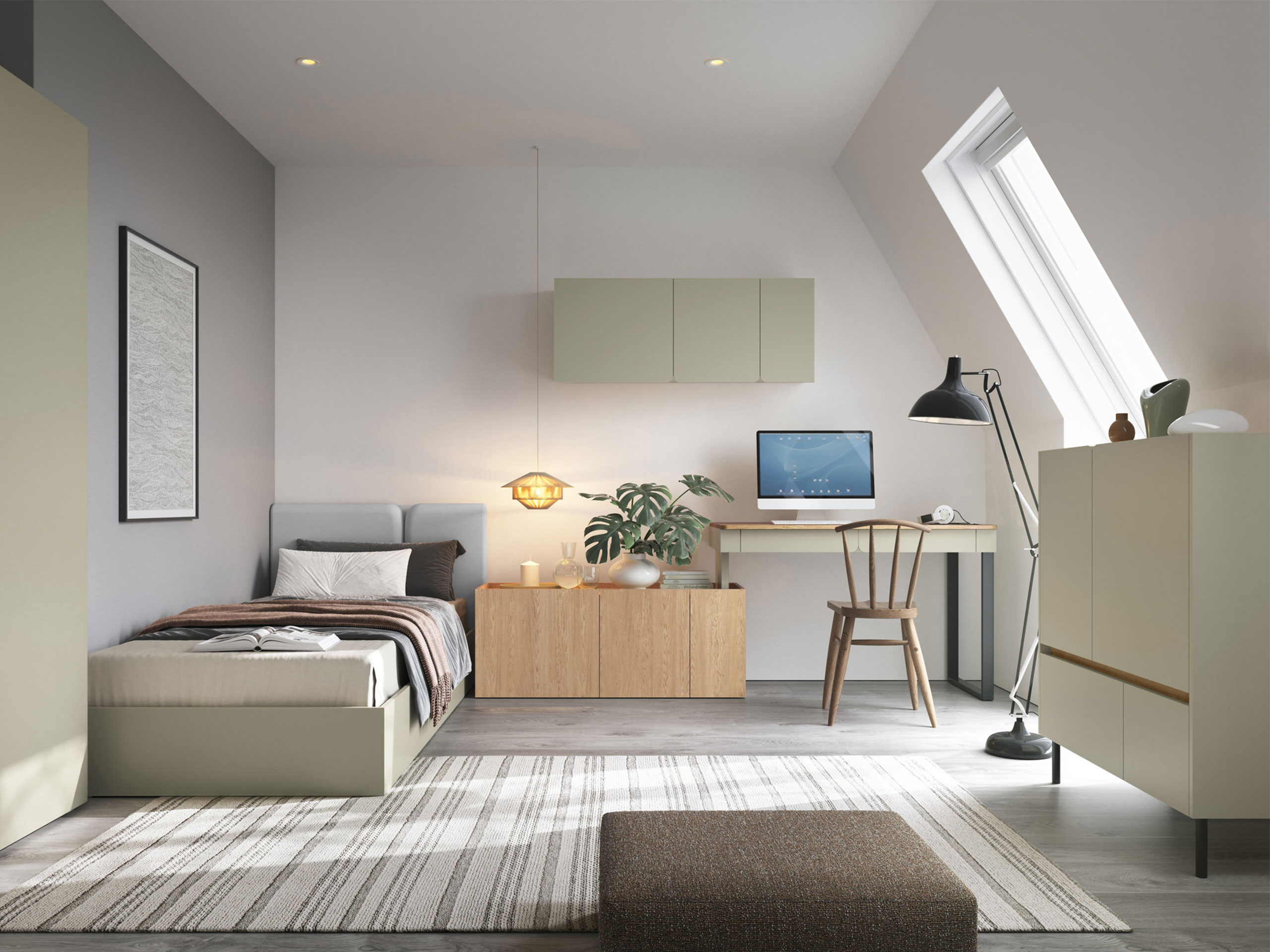 Ensemble de meubles Fiosono 115 (Eucalyptus + Chêne)