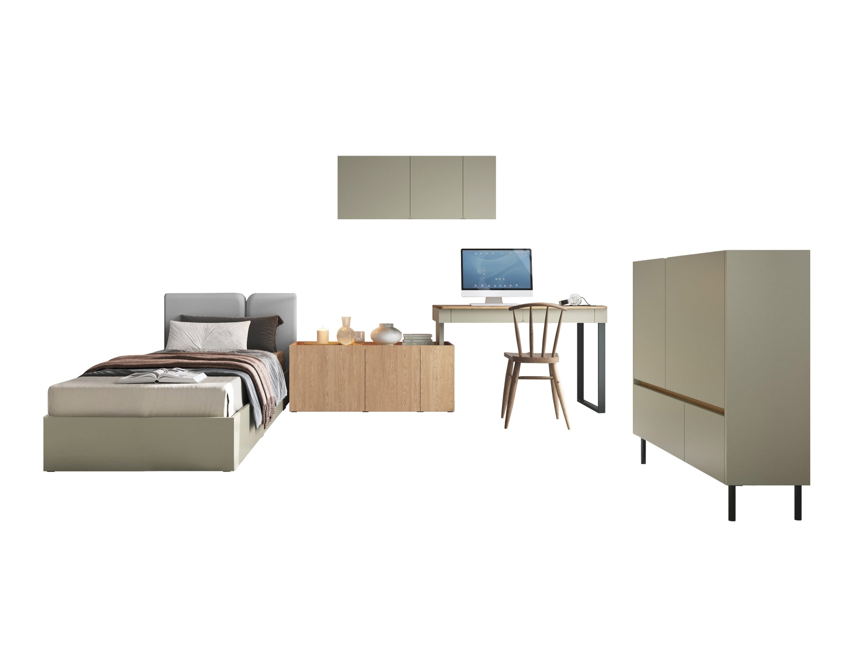 Ensemble de meubles Fiosono 115 (Eucalyptus + Chêne)