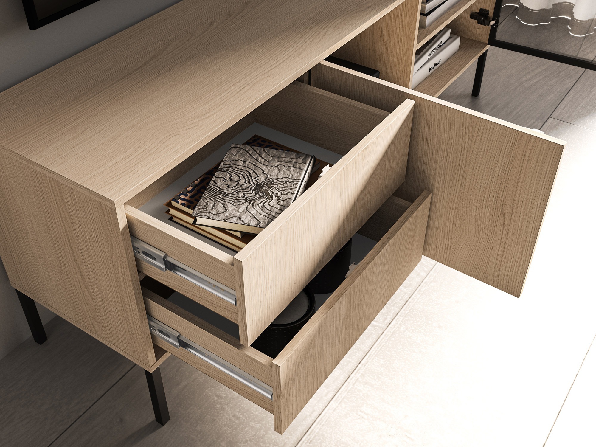 Ensemble de salon Virsalo 105 (Chêne)