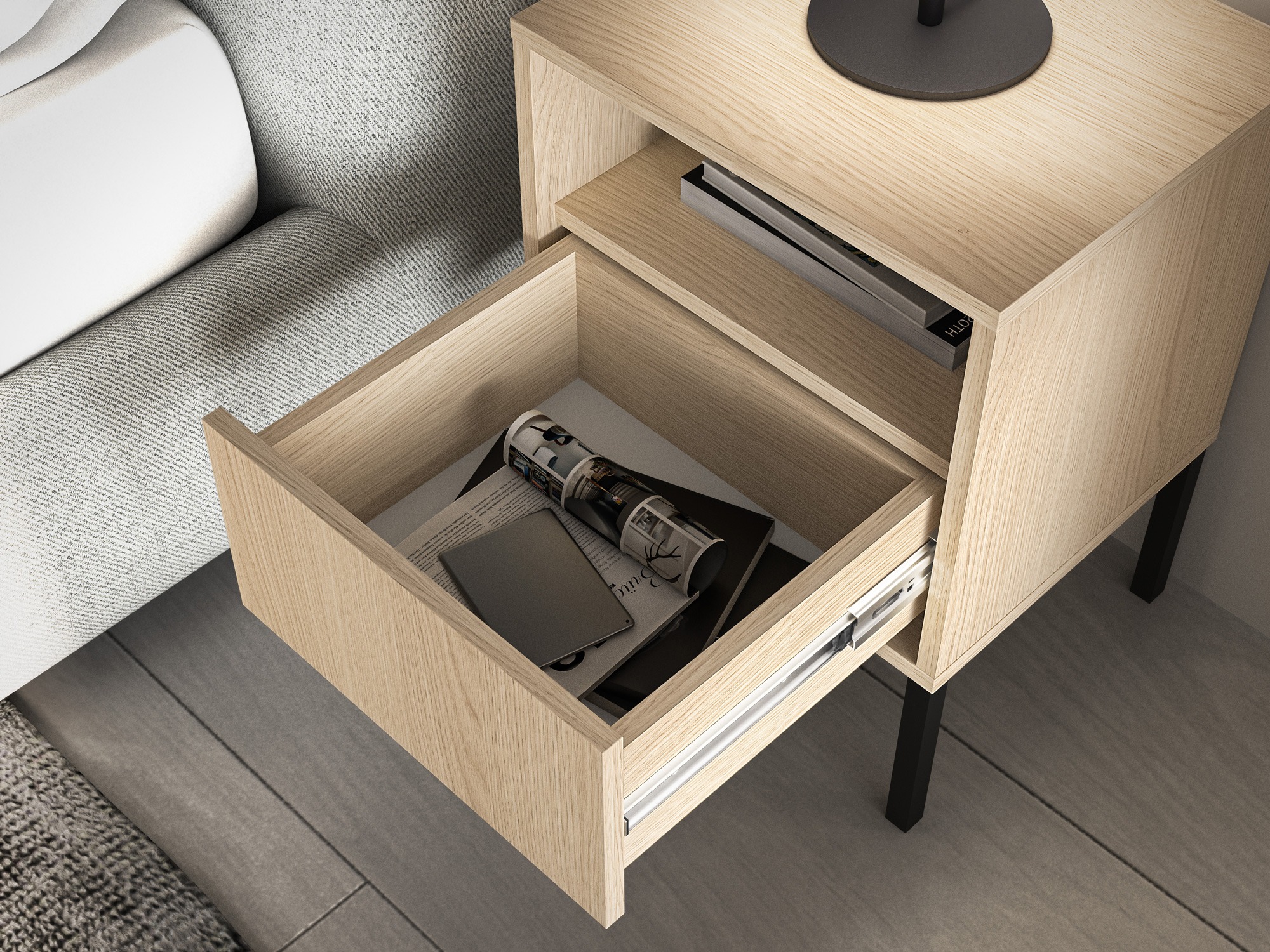 Table de chevet Virsalo 104 (Chêne)