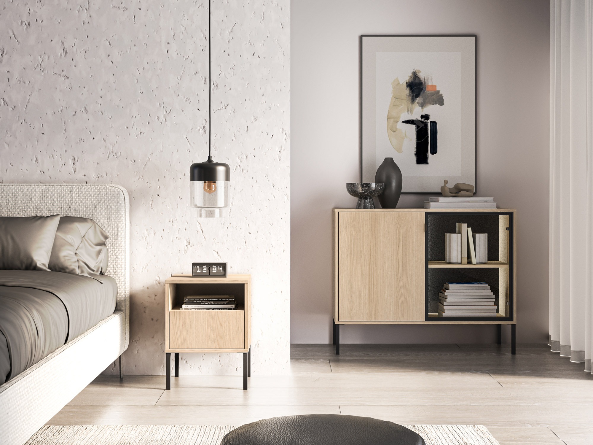 Table de chevet Virsalo 104 (Chêne)