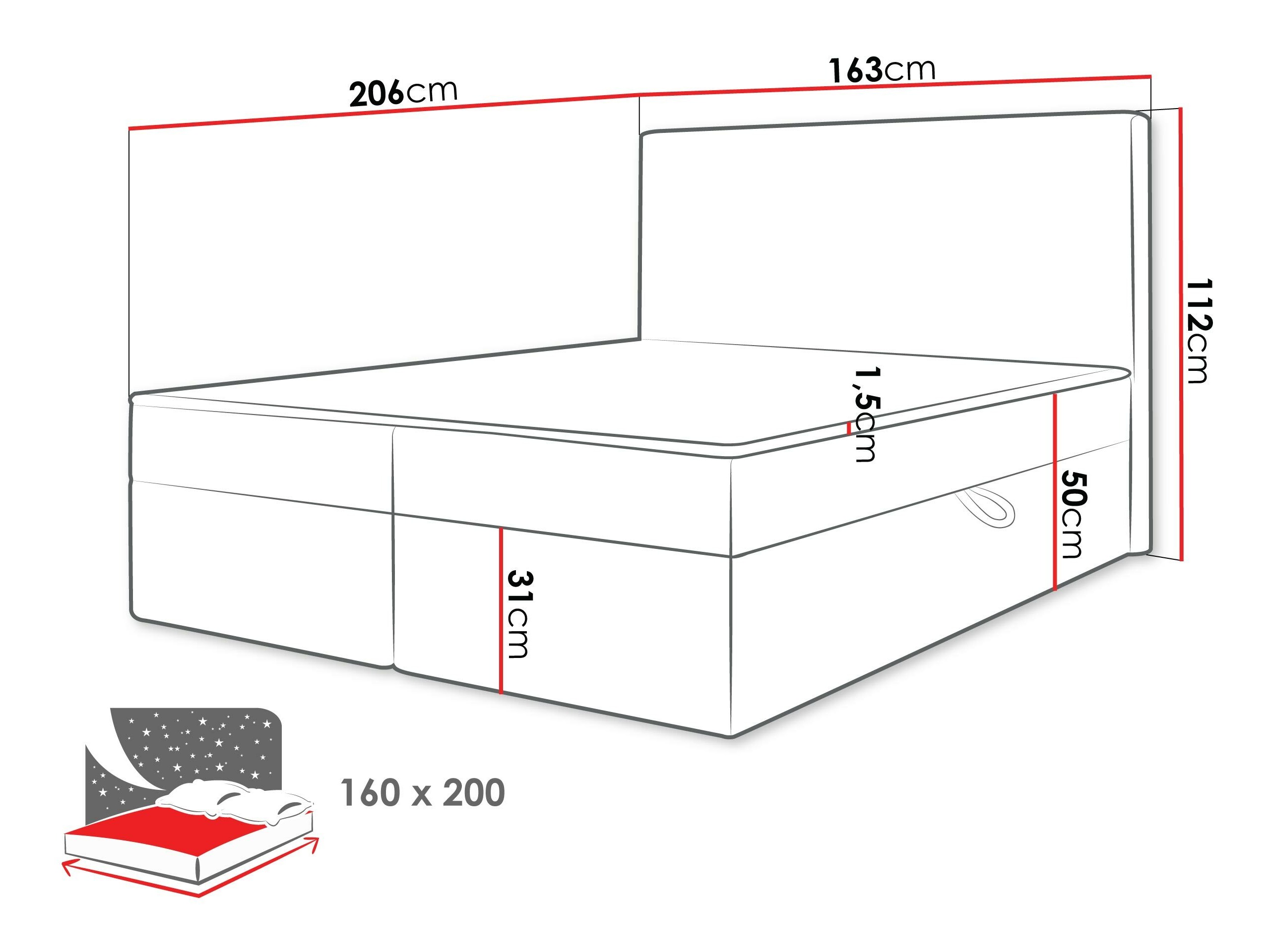 Lit boxspring Comfivo Arbitas (Ambience 02)