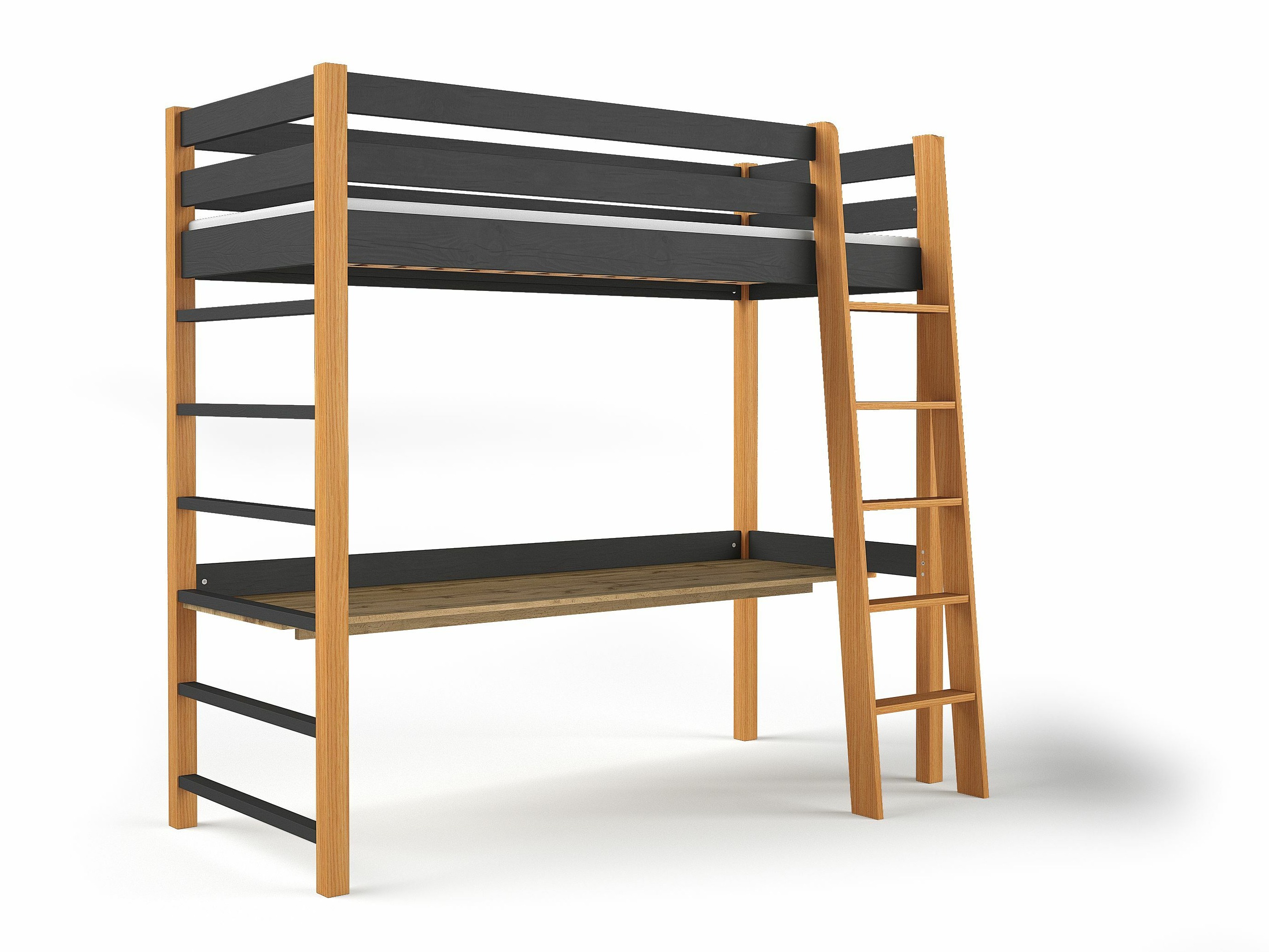 Lit mezzanine Ogden 173 (Noir)