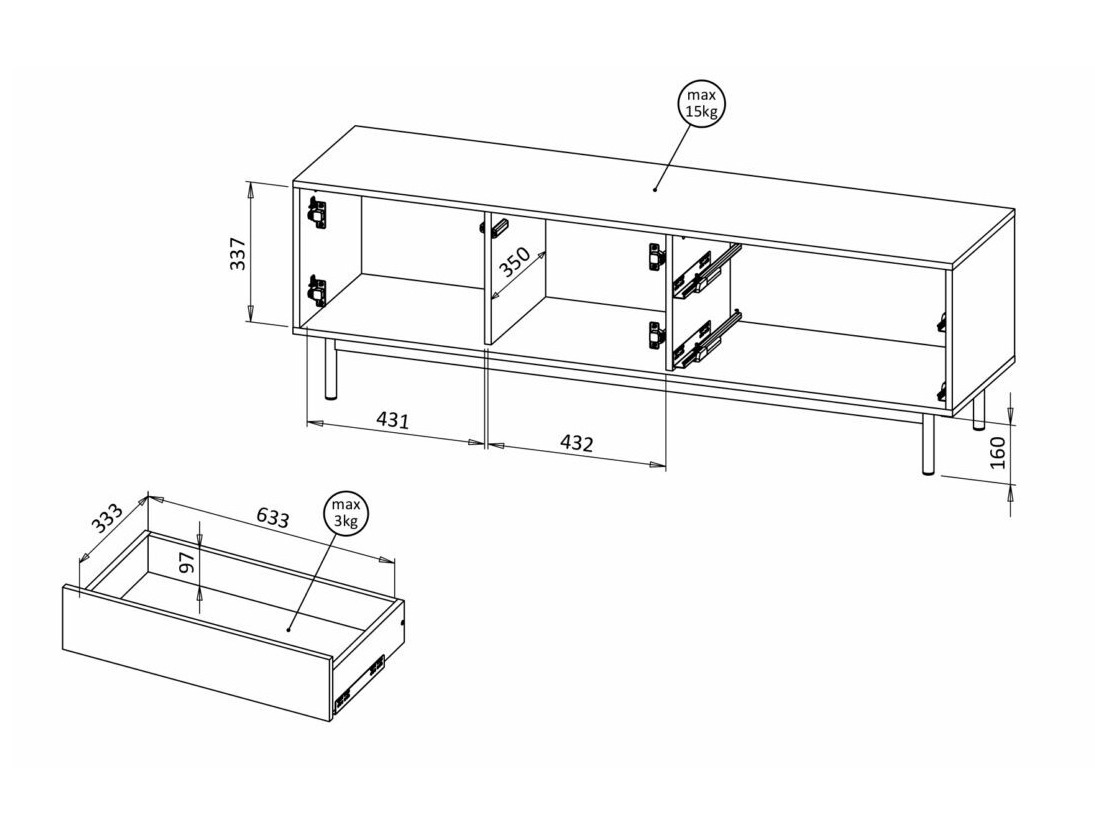 Meuble TV Avimera 103