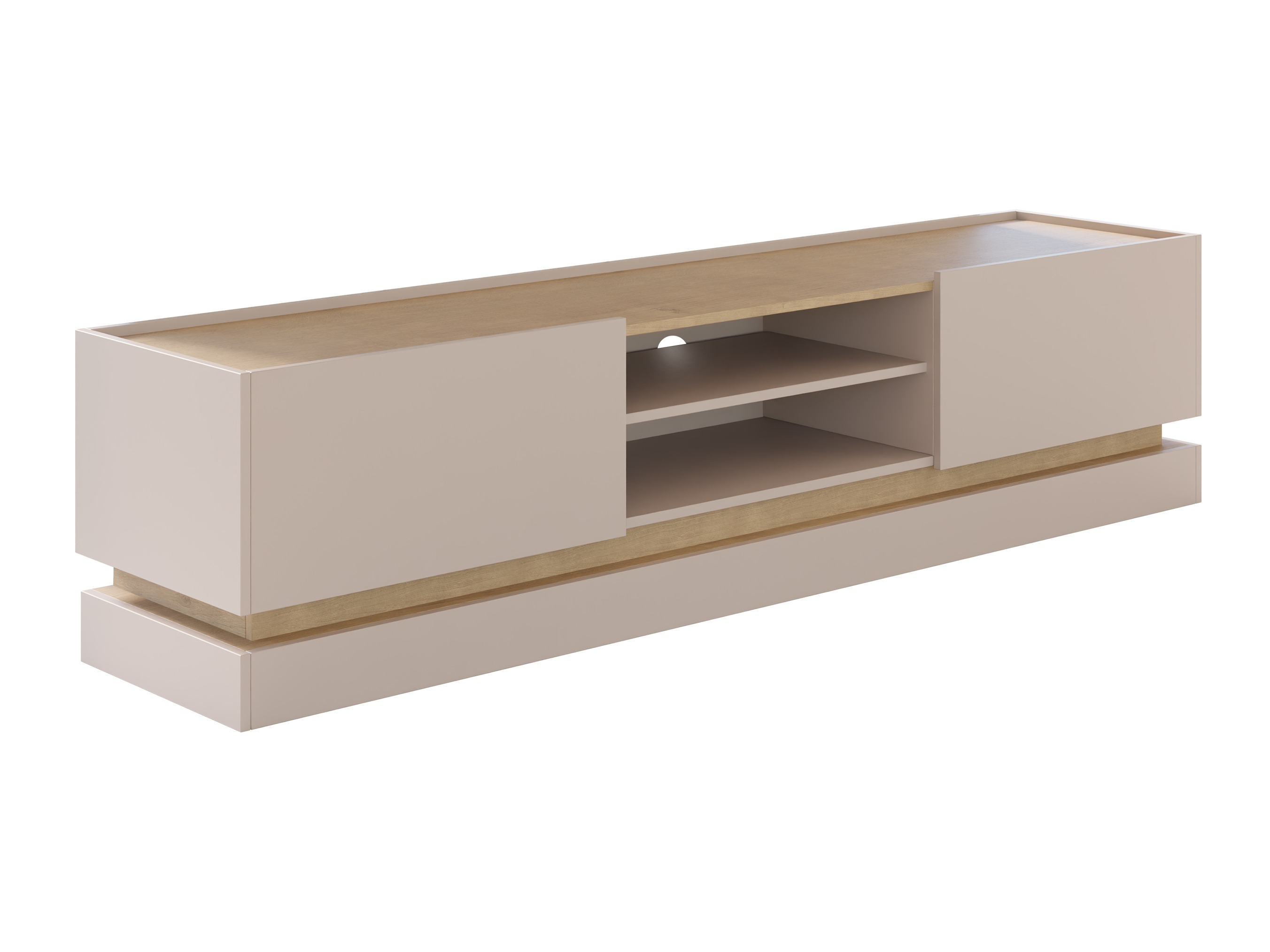 Meuble TV Comfivo Tilia (Cachemire + Chêne)