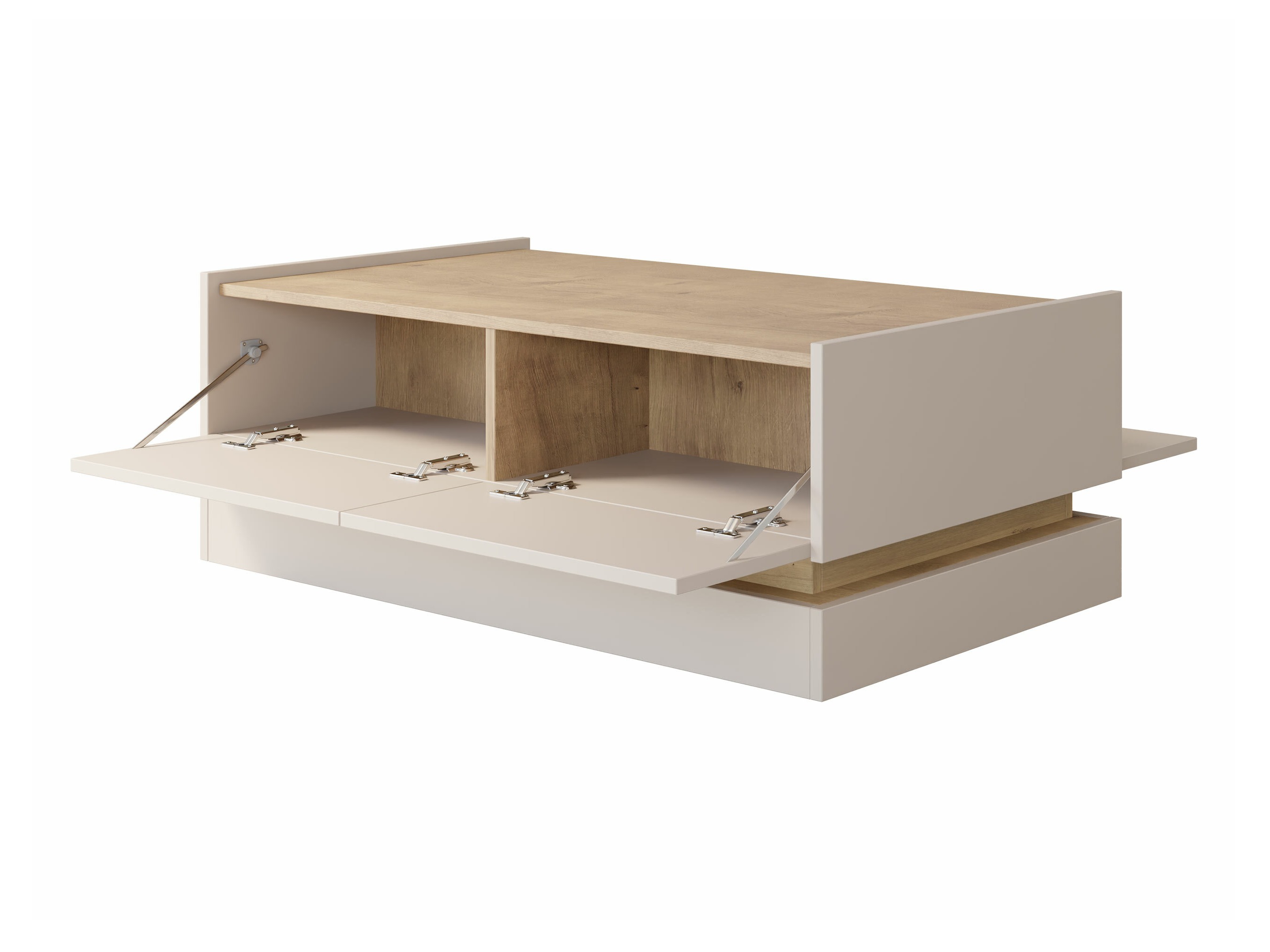 Table basse Comfivo Tilia (Noir + Chêne)