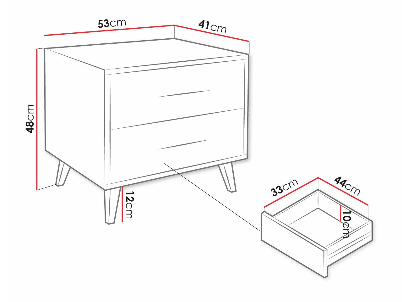 Table de chevet Lombala 101