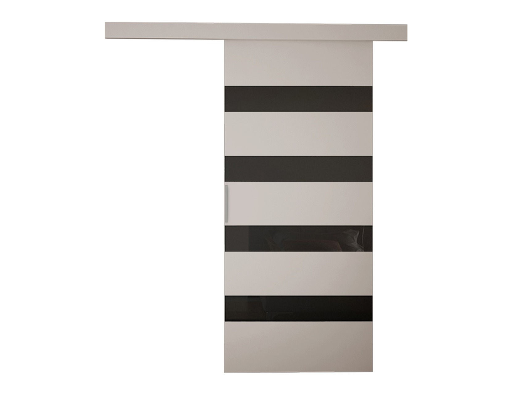 Porte coulissante Closico Materia V (Cachemire + Noir)