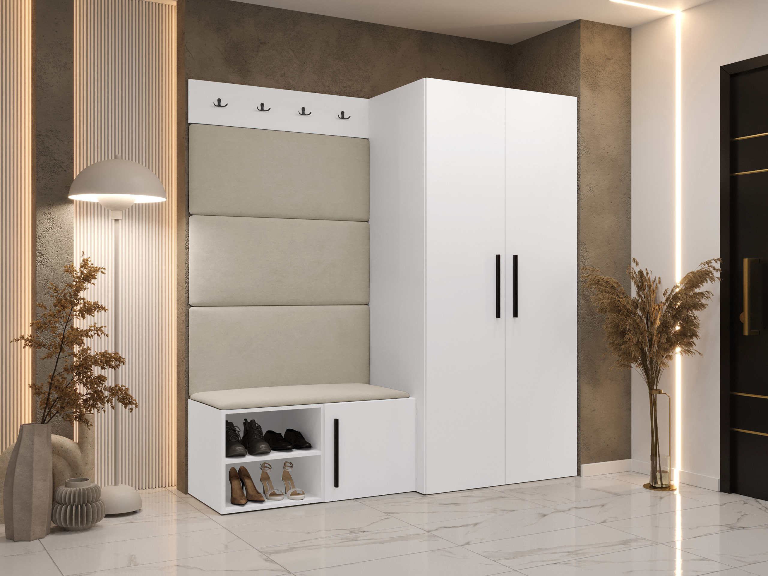 Meuble d'entrée Nitos I (Blanc)