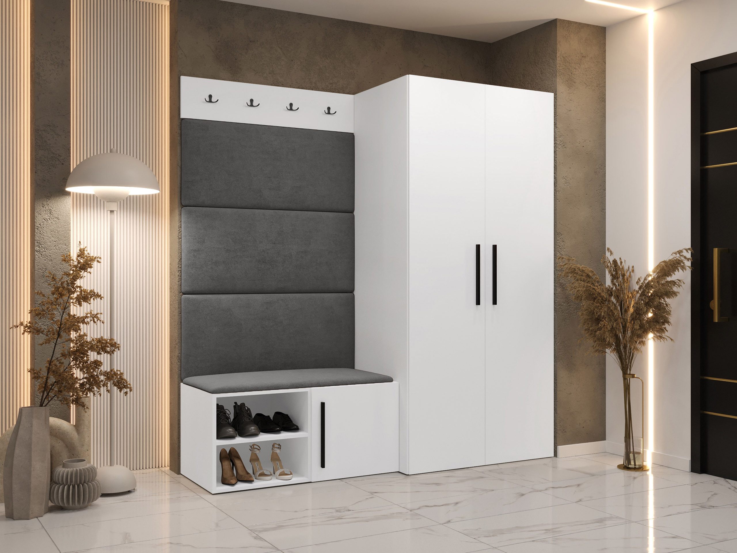 Meuble d'entrée Nitos I (Blanc)