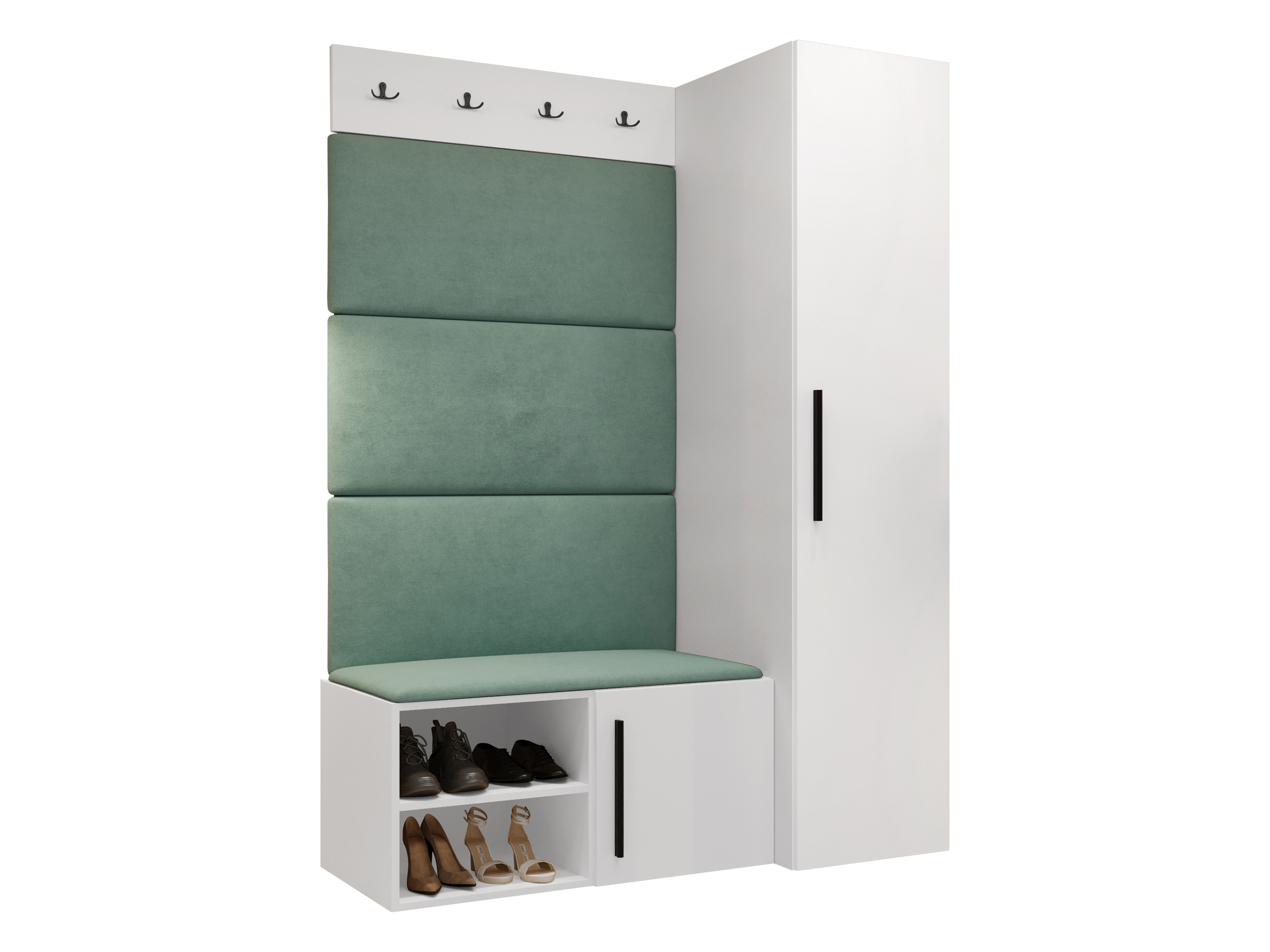 Meuble d'entrée Nitos II (Blanc)