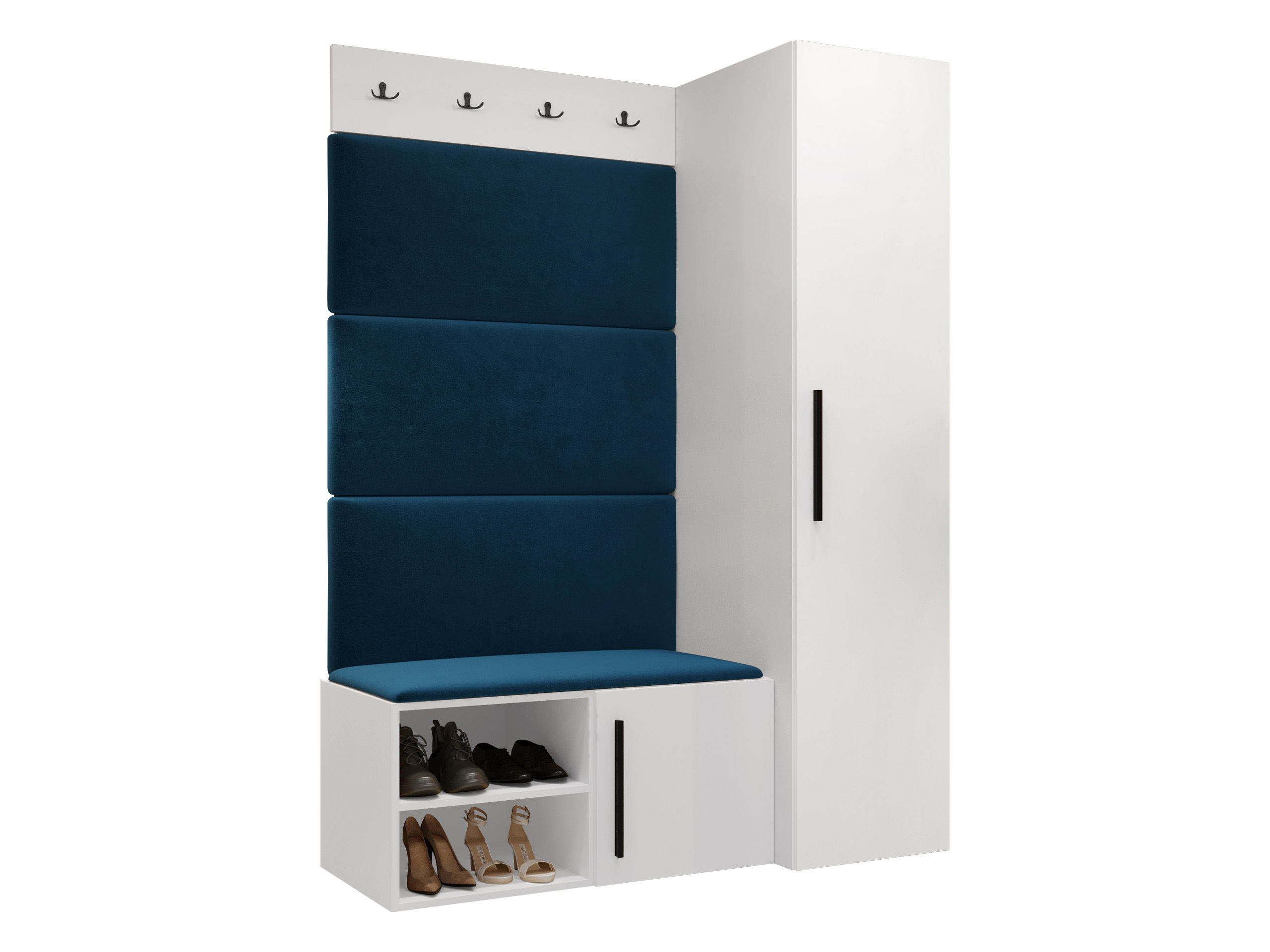 Meuble d'entrée Nitos II (Blanc)