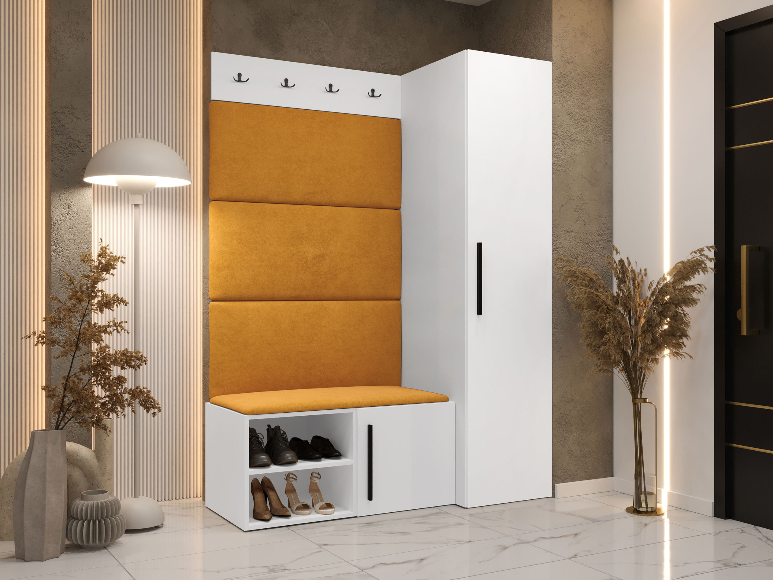 Meuble d'entrée Nitos II (Blanc)