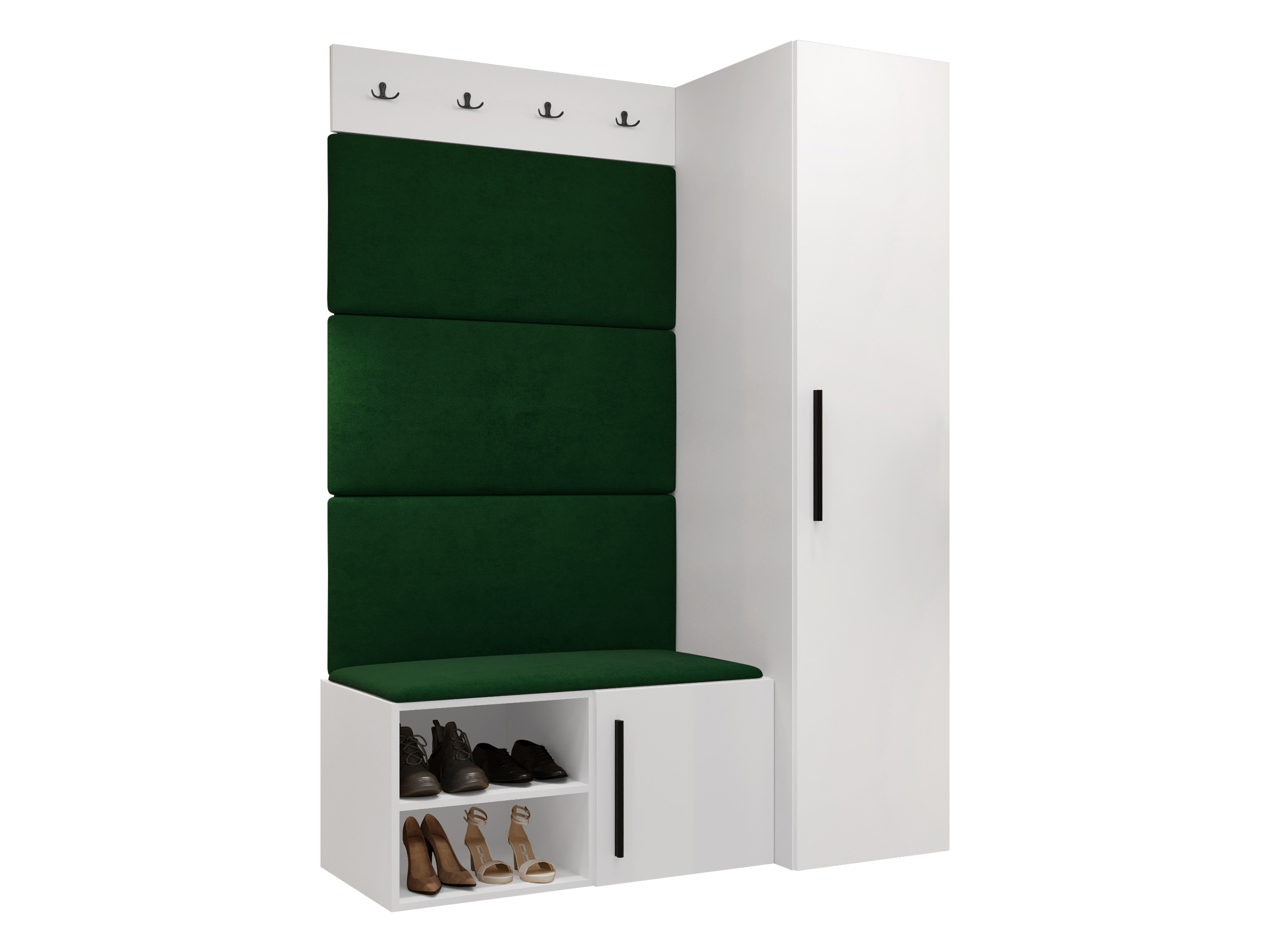 Meuble d'entrée Nitos II (Blanc)