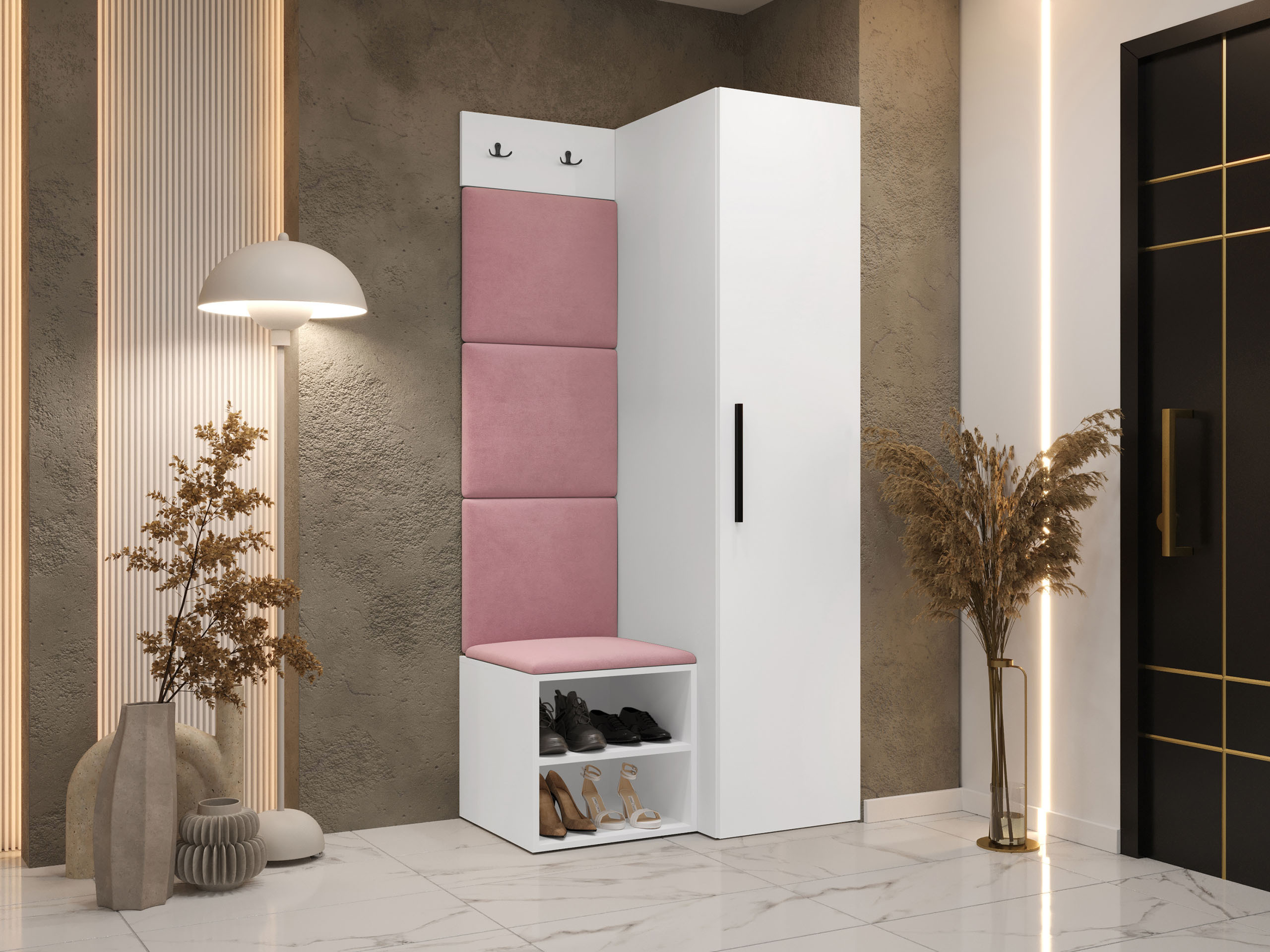 Meuble d'entrée Nitos III (Blanc)