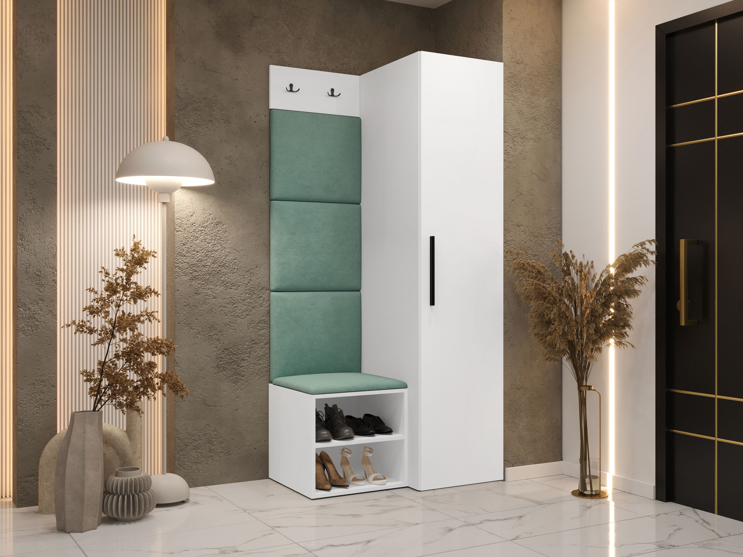 Meuble d'entrée Nitos III (Blanc)