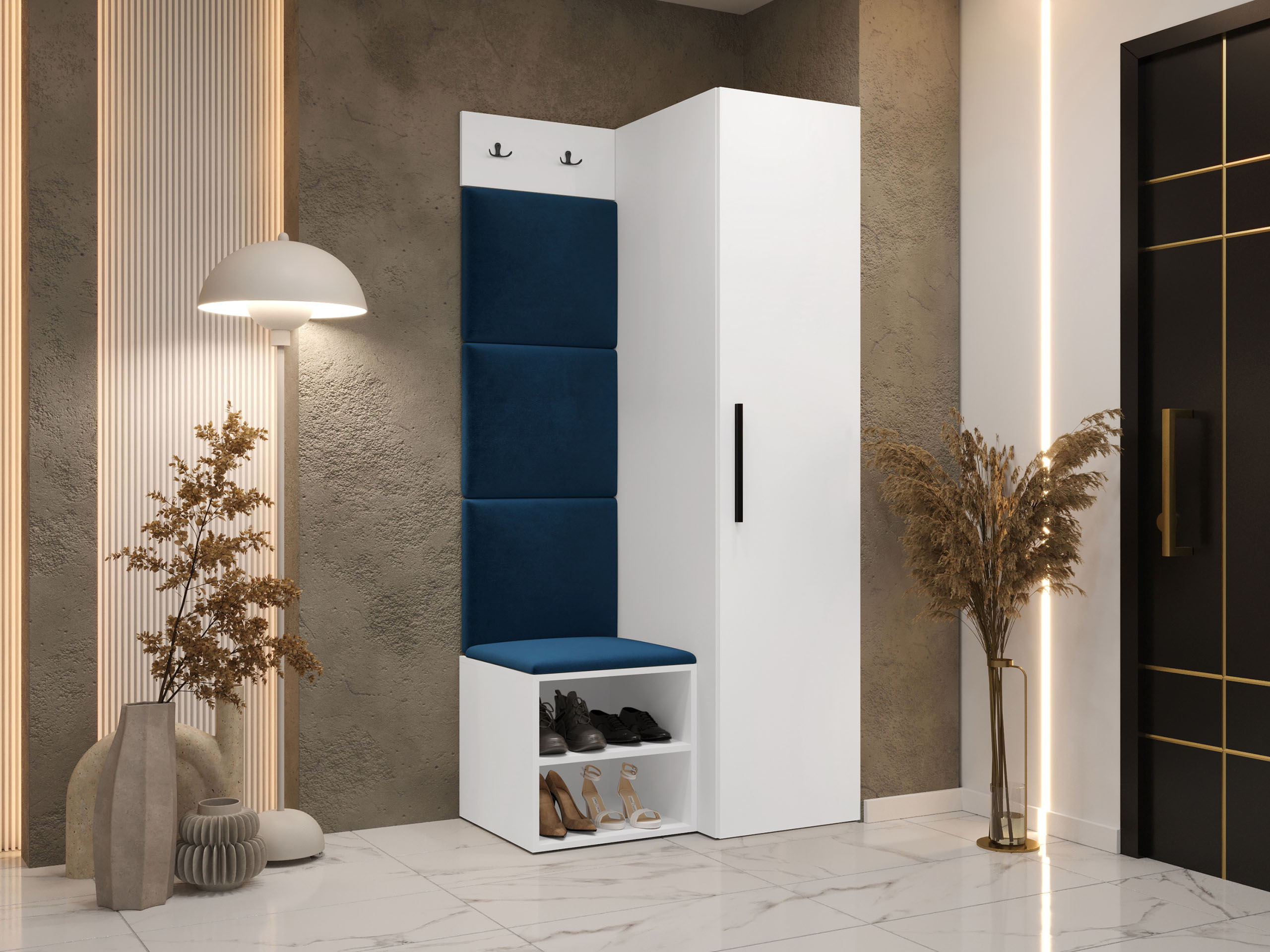 Meuble d'entrée Nitos III (Blanc)