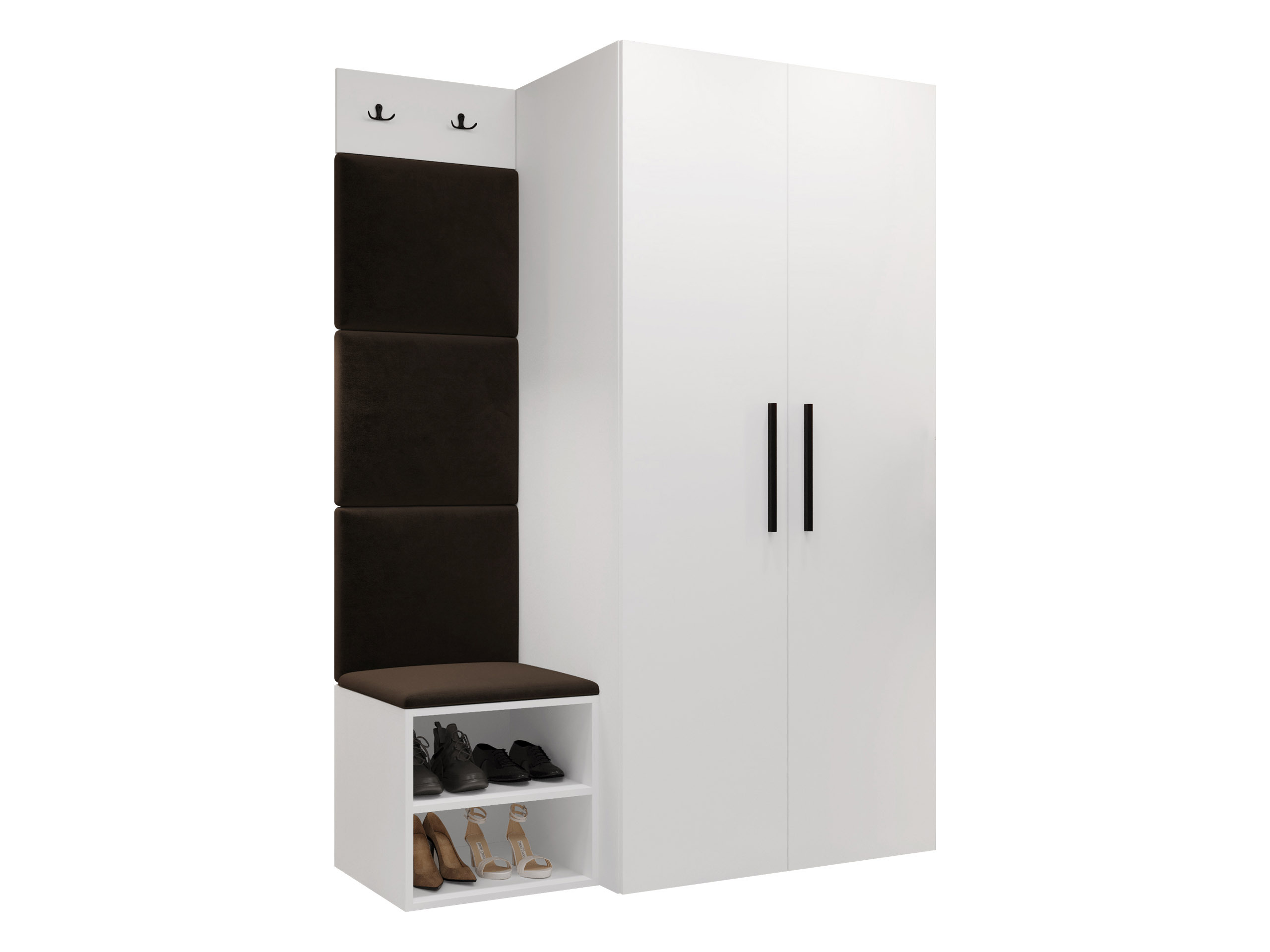 Meuble d'entrée Nitos IV (Blanc)