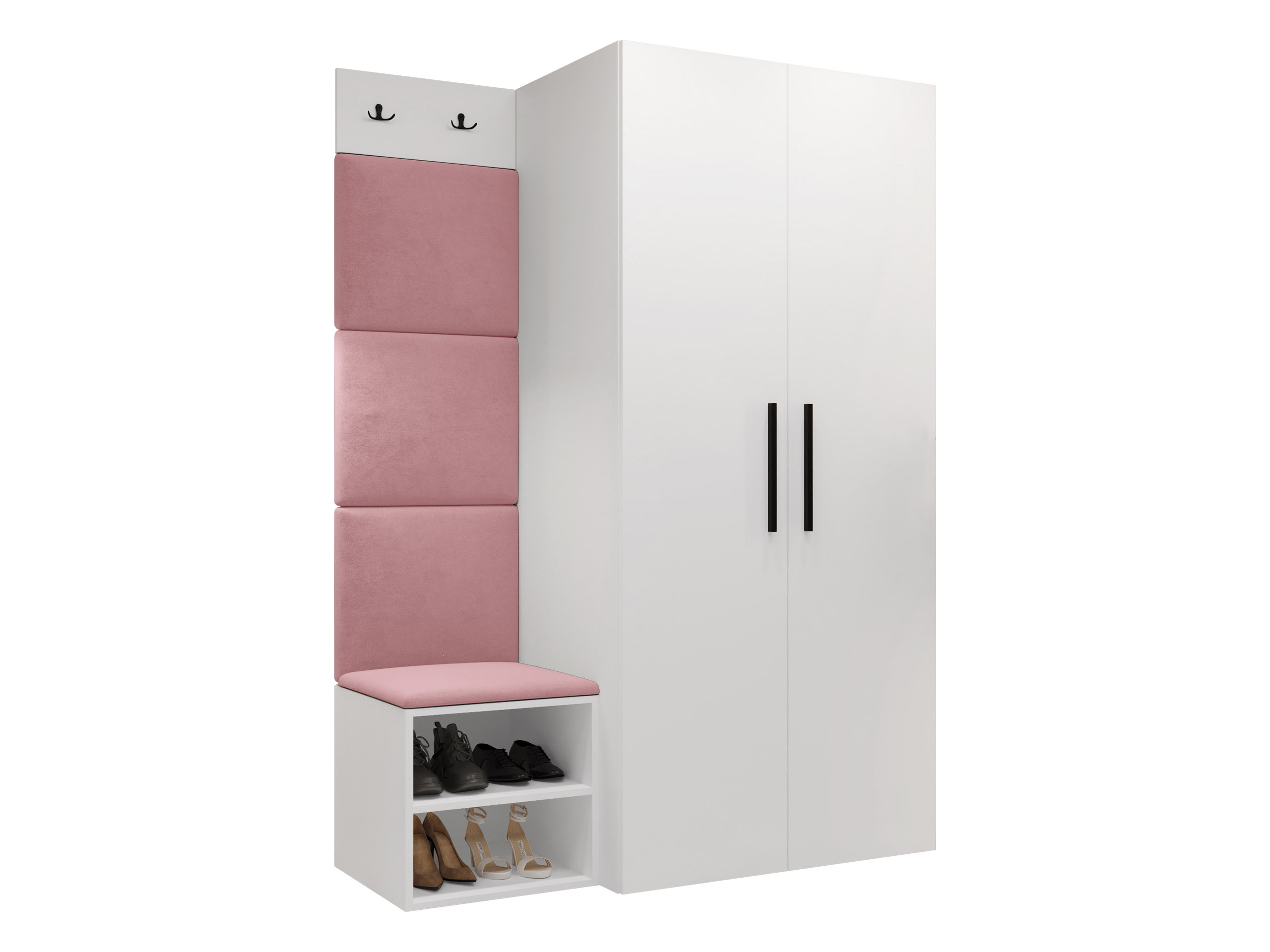 Meuble d'entrée Nitos IV (Blanc)