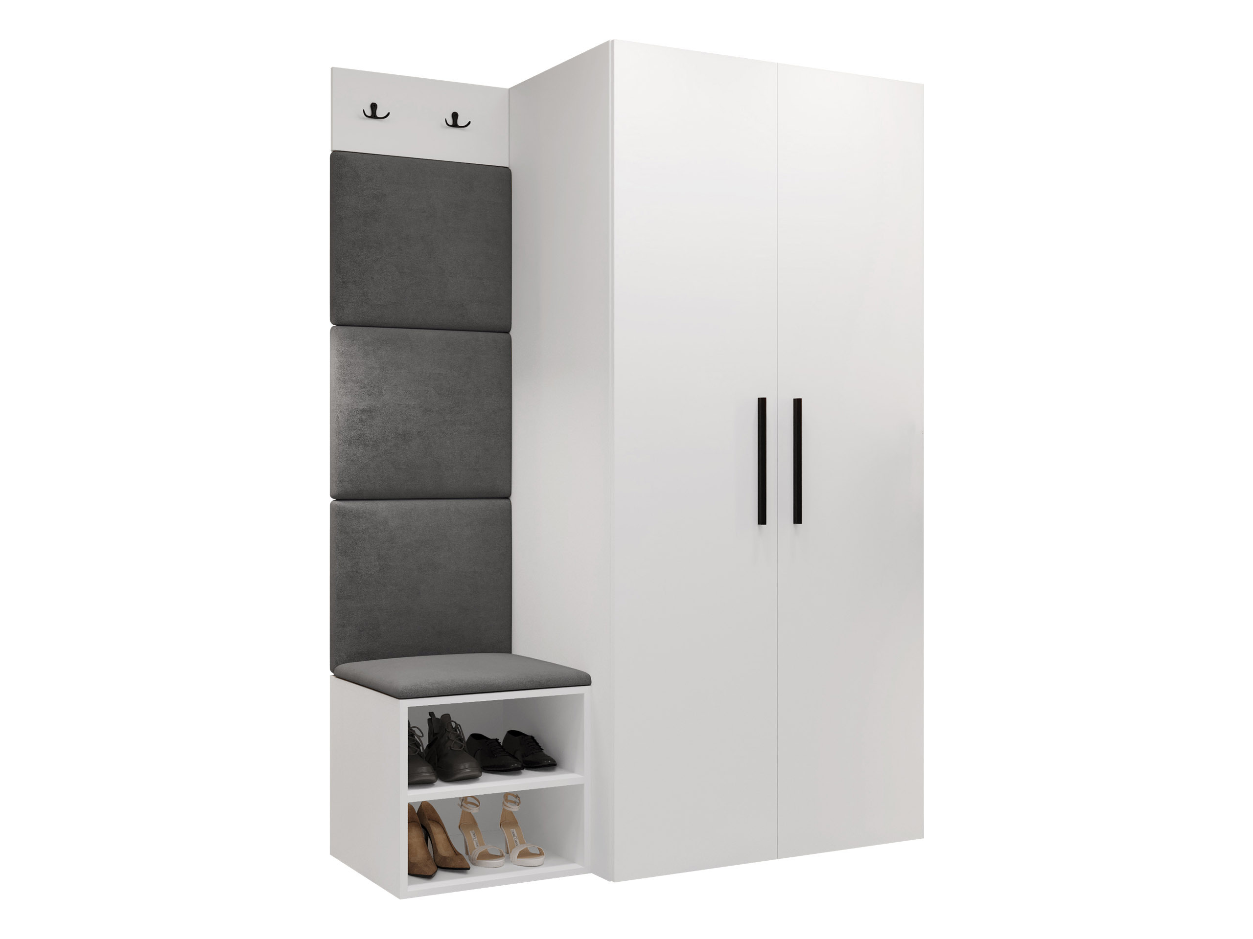 Meuble d'entrée Nitos IV (Blanc)