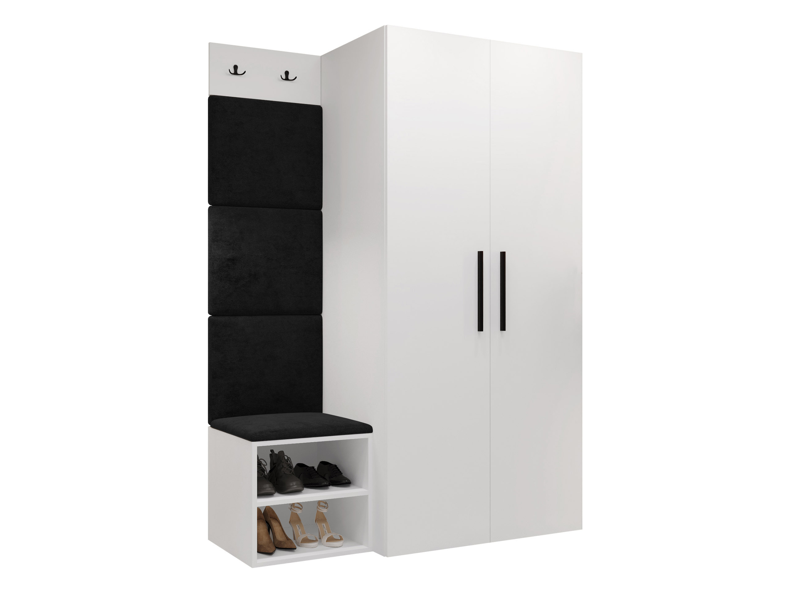 Meuble d'entrée Nitos IV (Blanc)