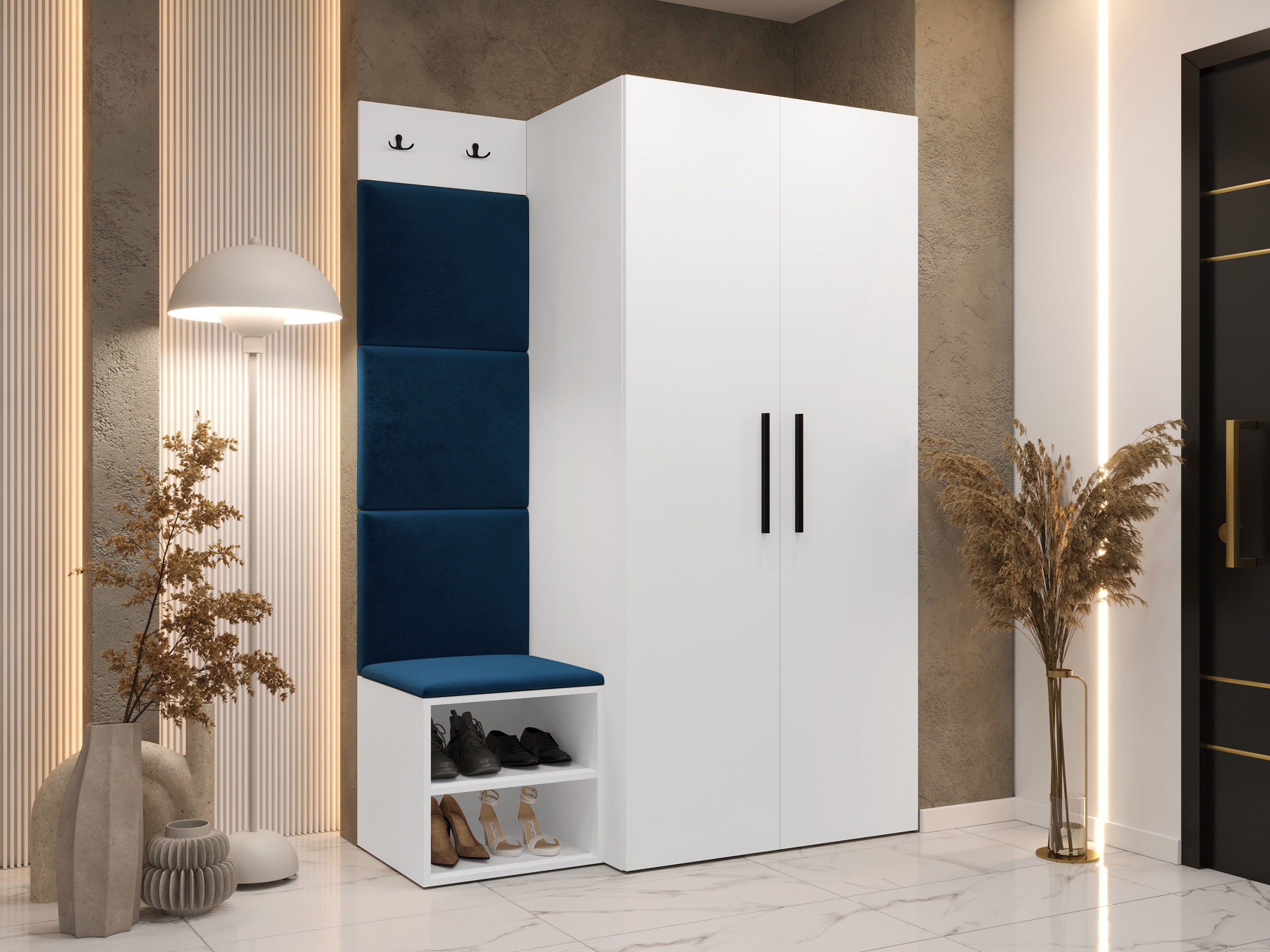 Meuble d'entrée Nitos IV (Blanc)