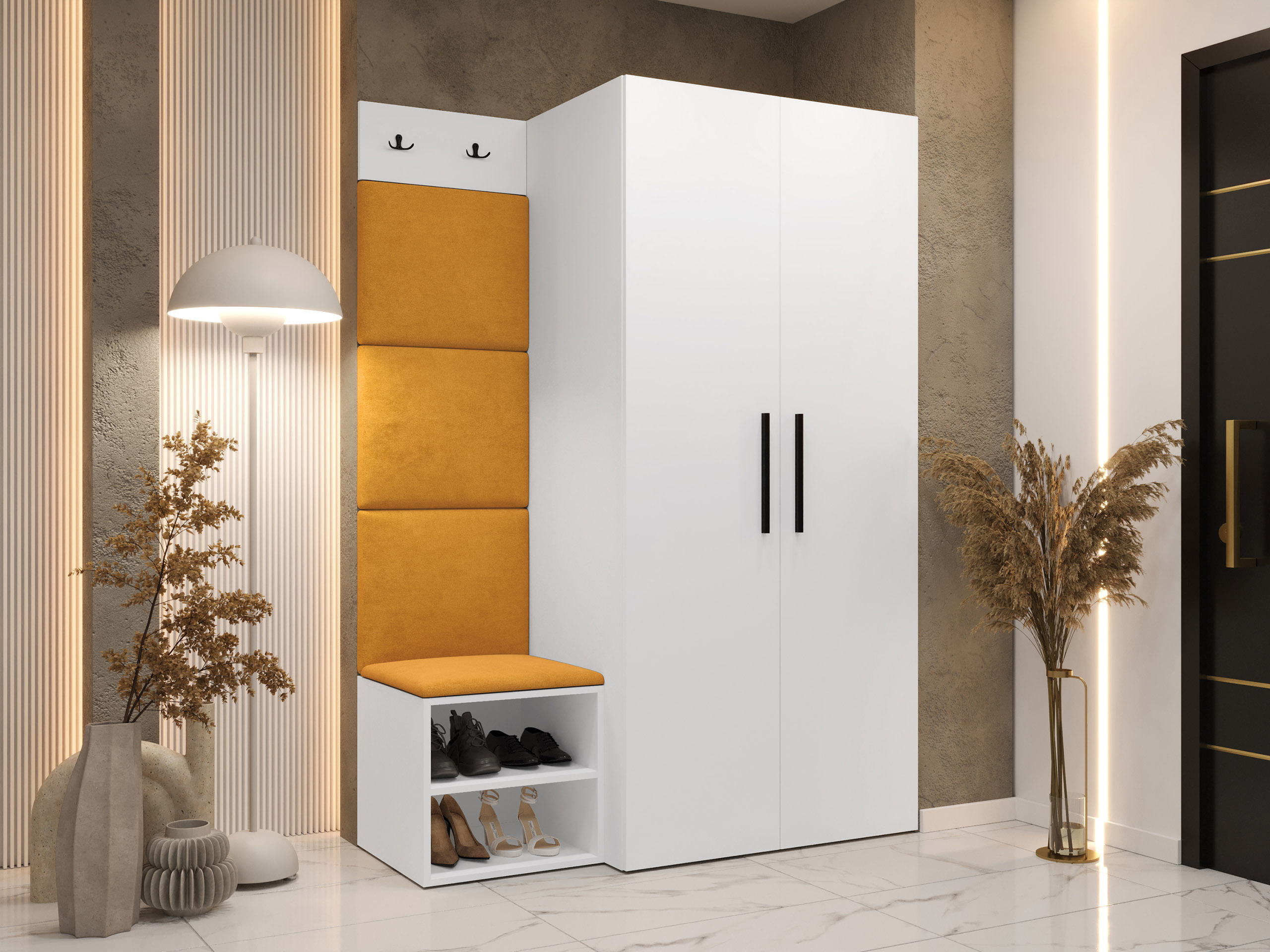 Meuble d'entrée Nitos IV (Blanc)