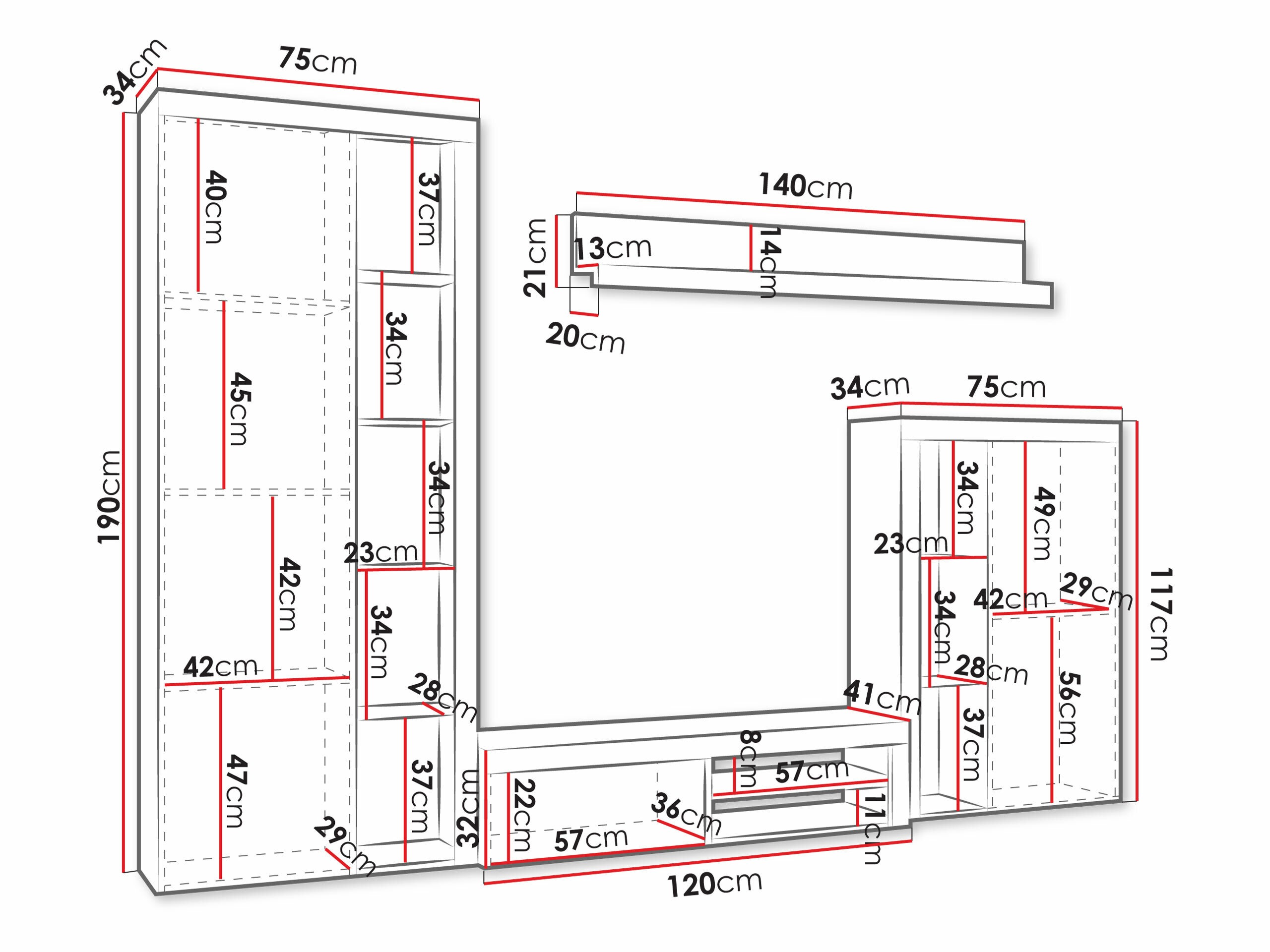 Ensemble de salon Soca (Blanc)