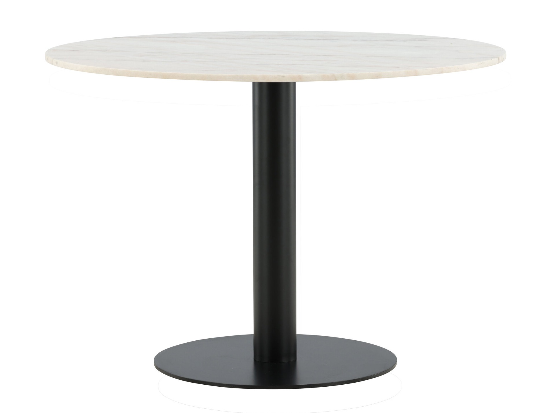 Table Dallas 175 (Marbre blanc + Noir)