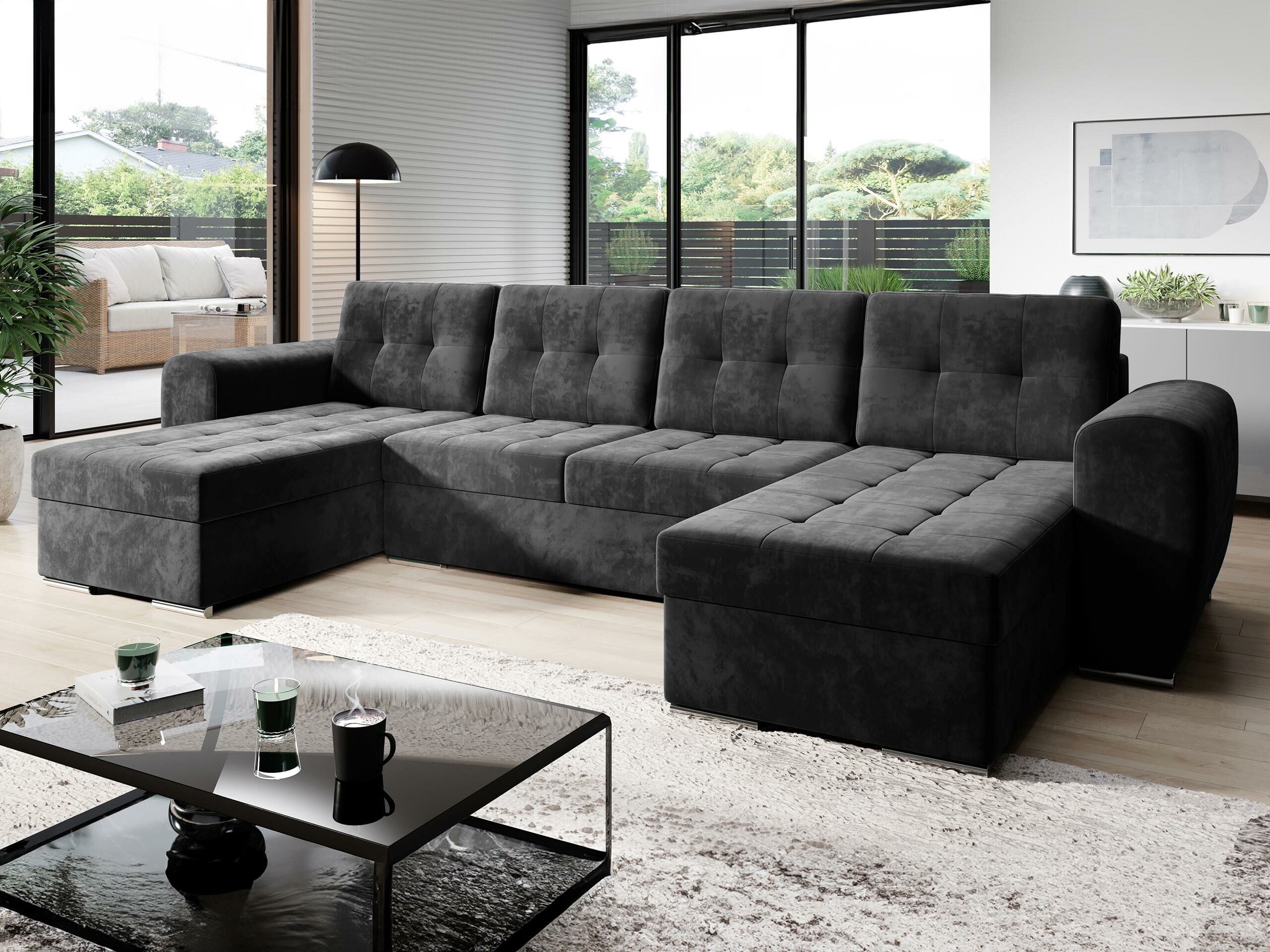 Canapé d'angle Arvada 117 (Monolith 97)