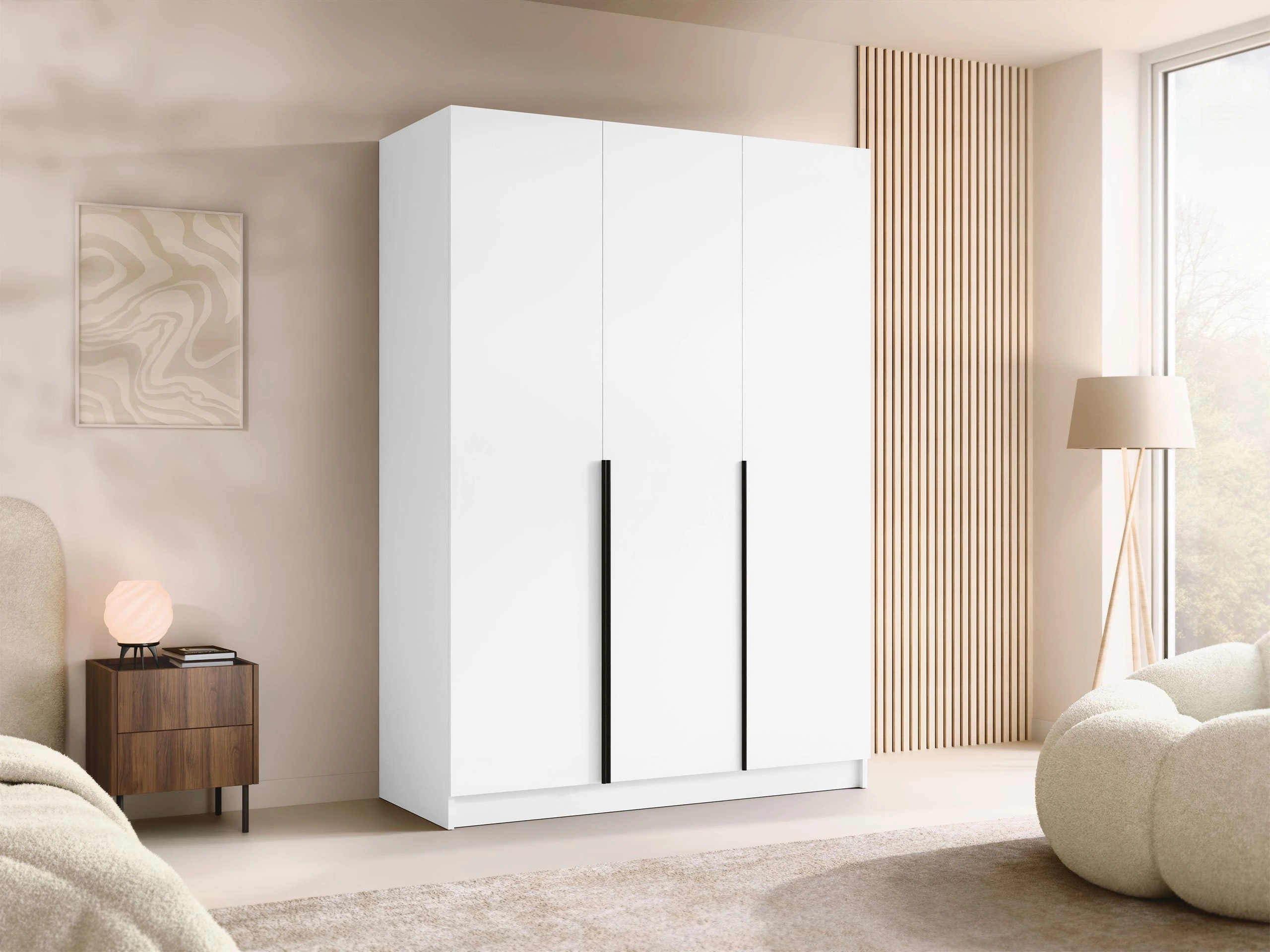 Armoire Closico Decoron I (Blanc + Noir)
