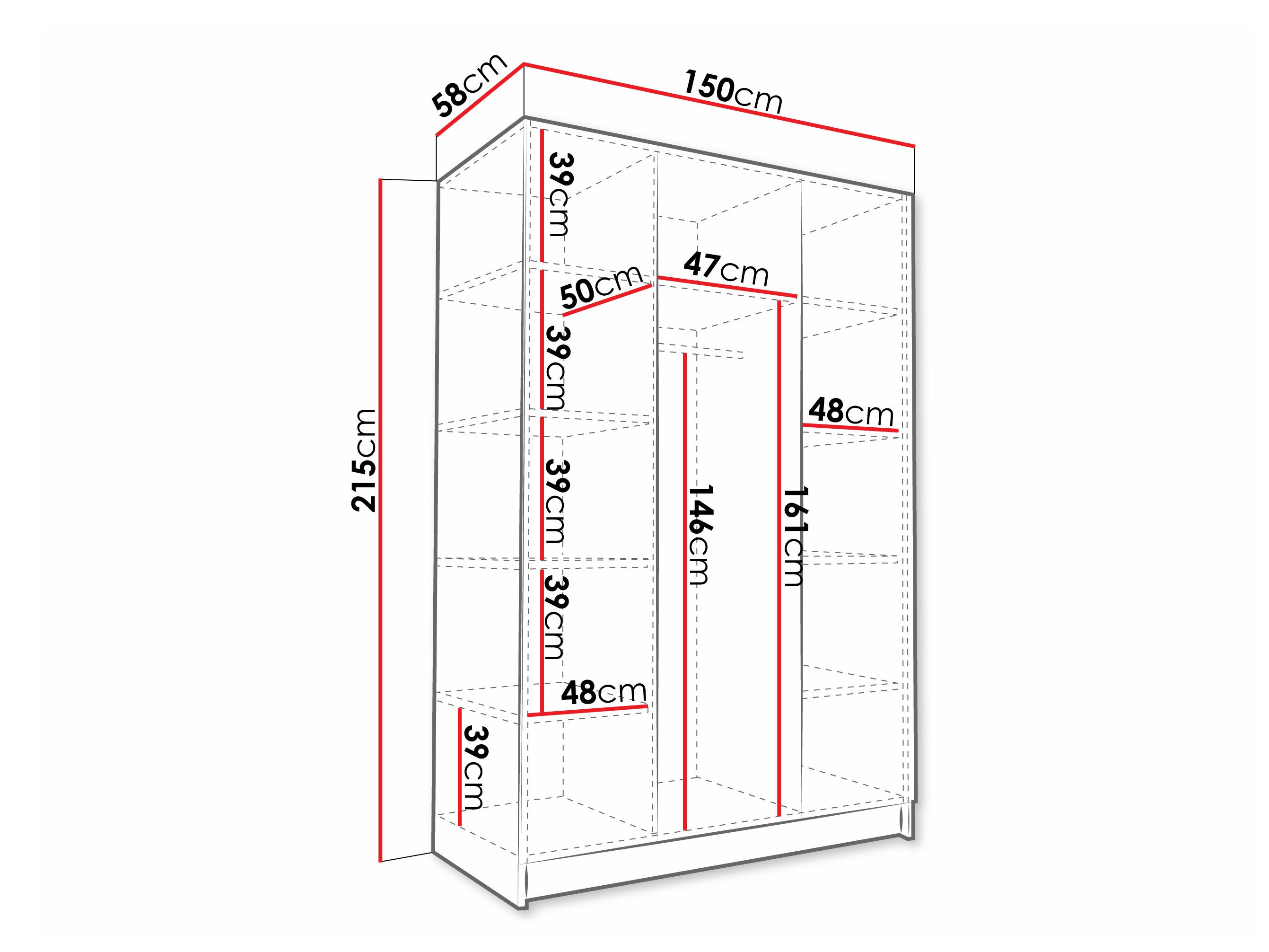 Armoire Closico Decoron II (Cachemire)