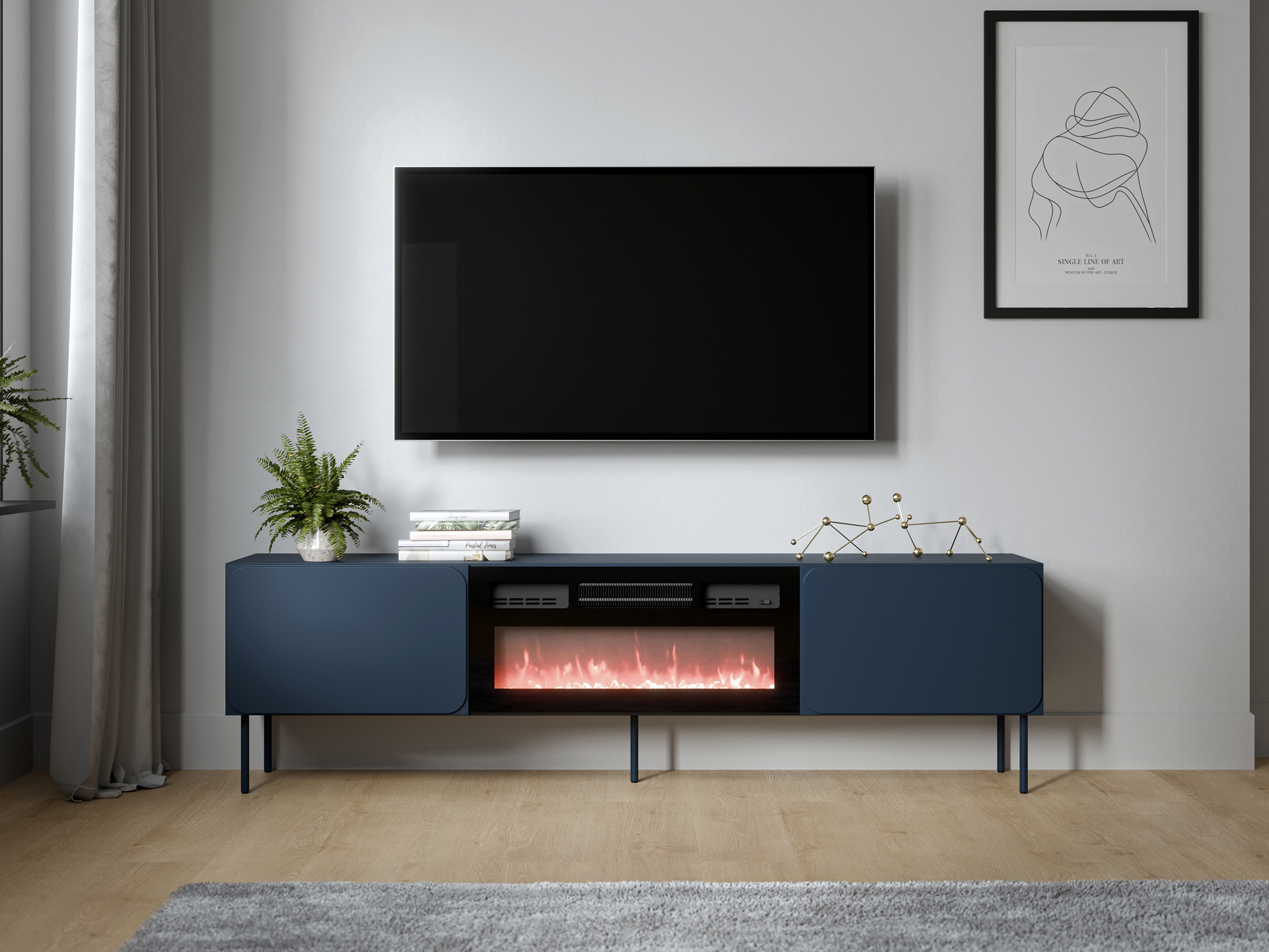 Meuble TV Fentore 104 (Indigo)