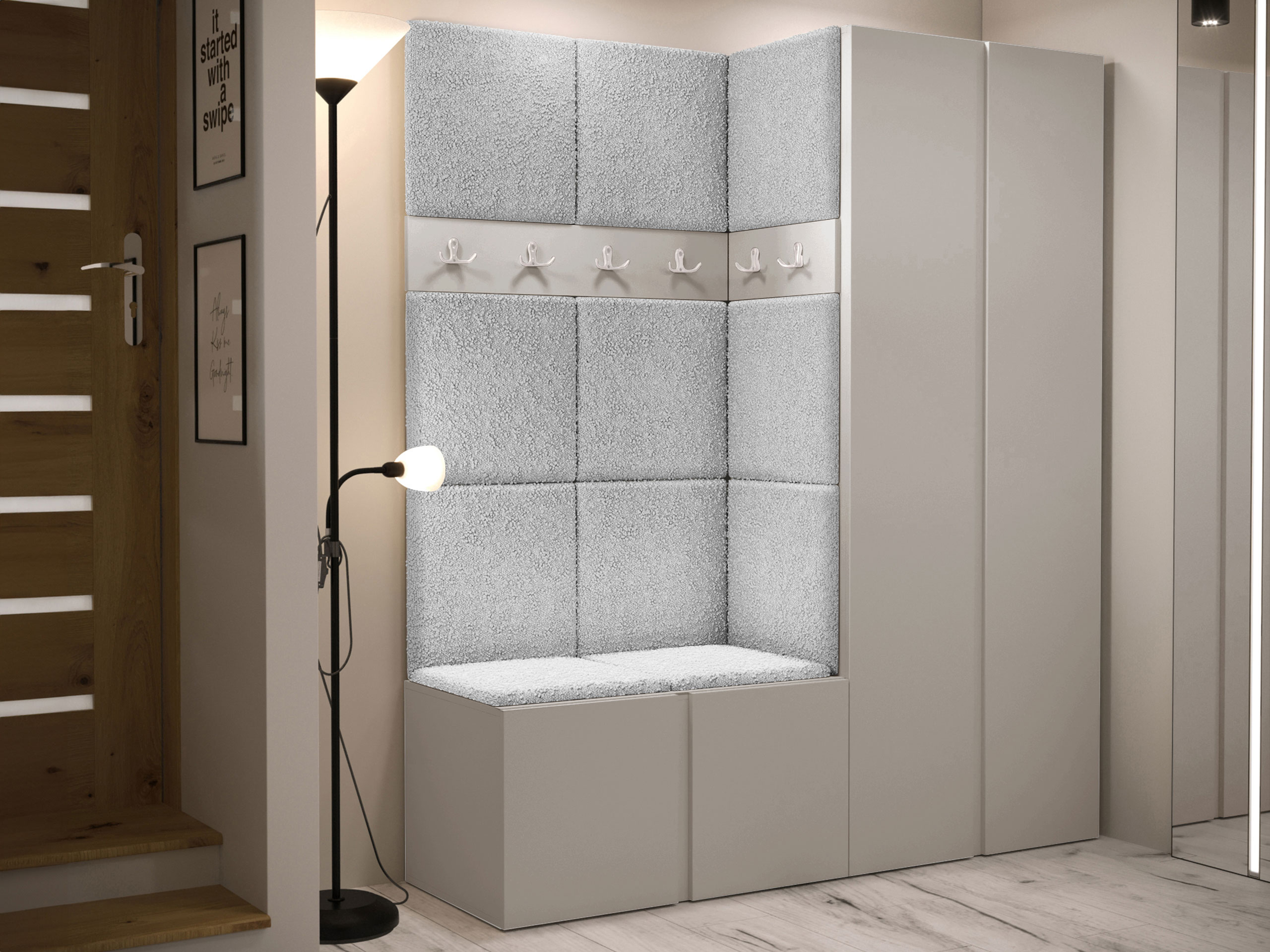 Meuble d'entrée Pinis III (Cachemire)