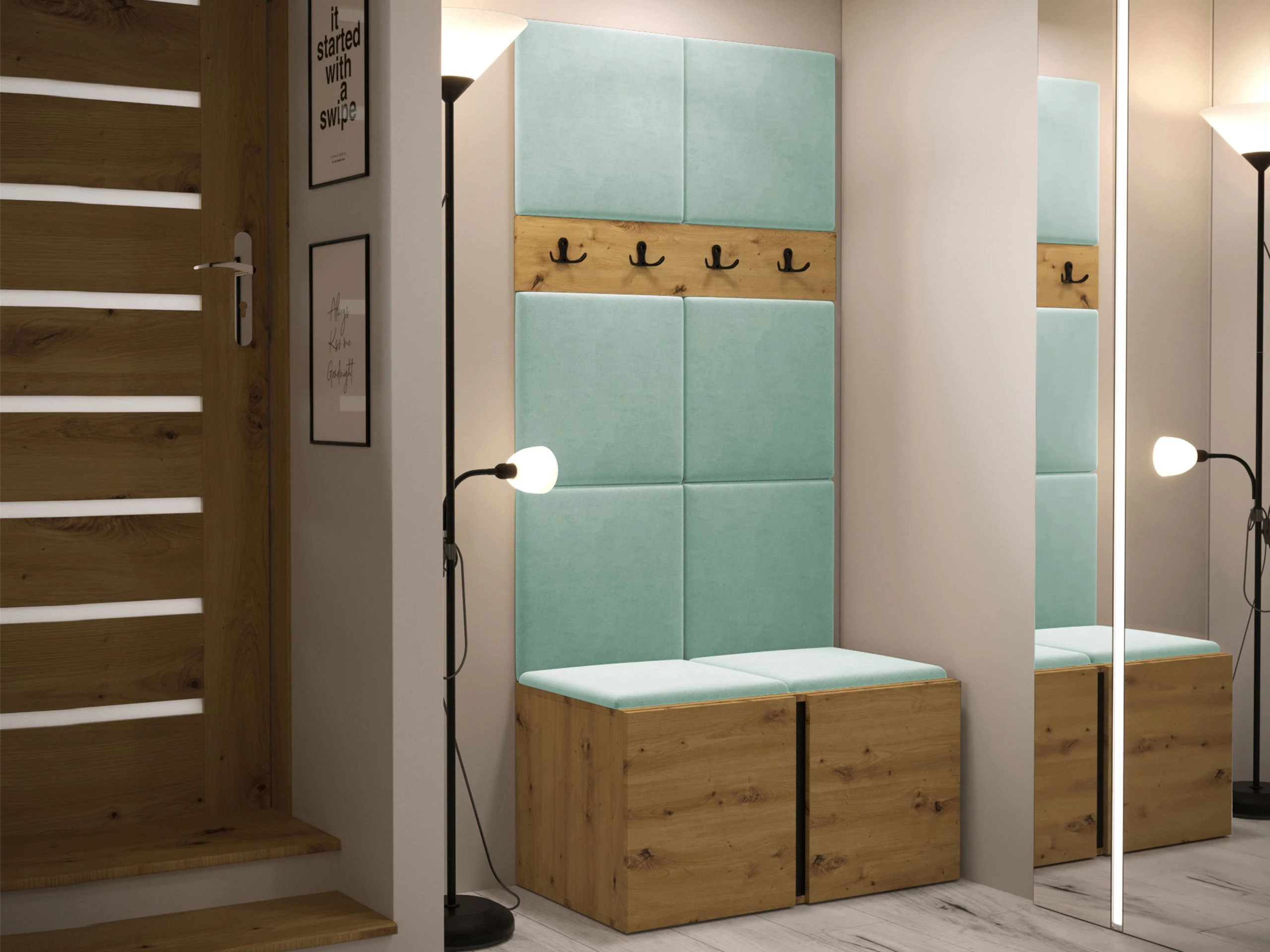 Meuble d'entrée Pinis IV (Chêne Artisan)