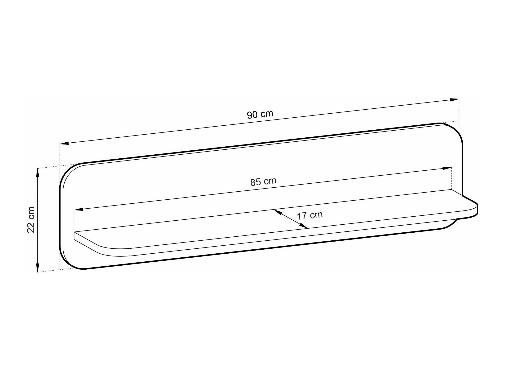 Étagère murale Vesdore 101