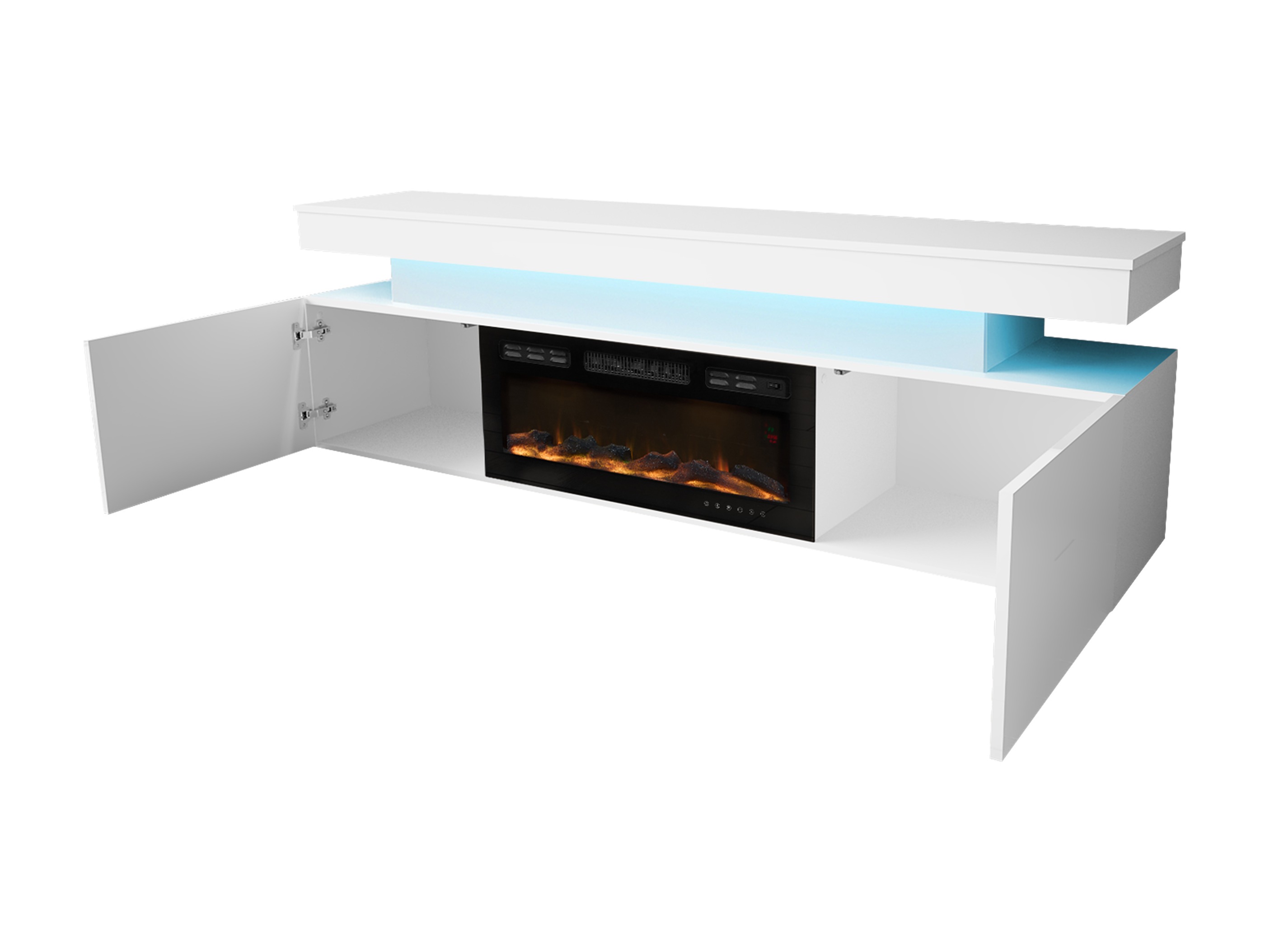 Ensemble de salon Monfero I (Blanc + Blanc brillant)