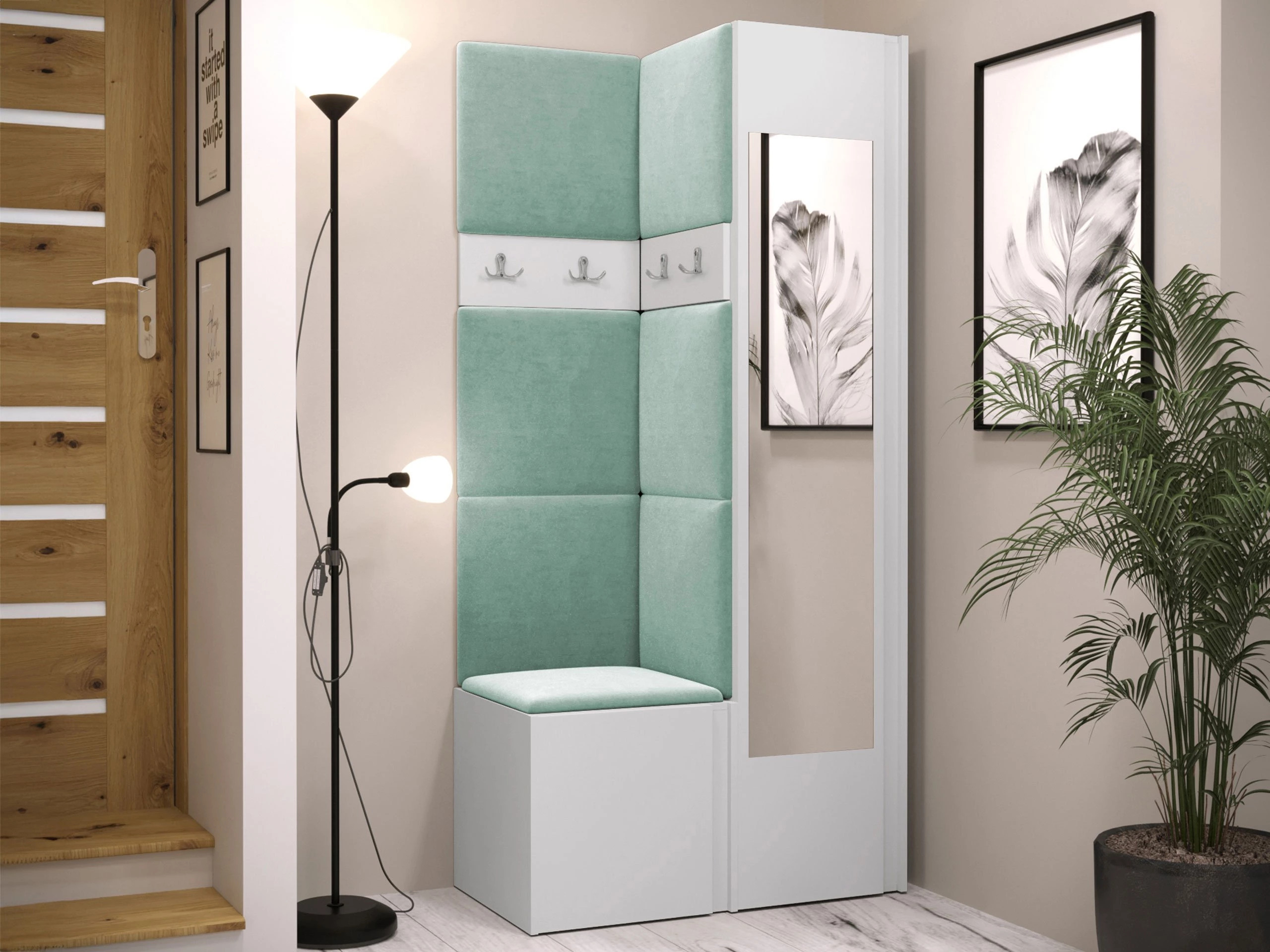 Meuble d'entrée Pinis XXV (Blanc)