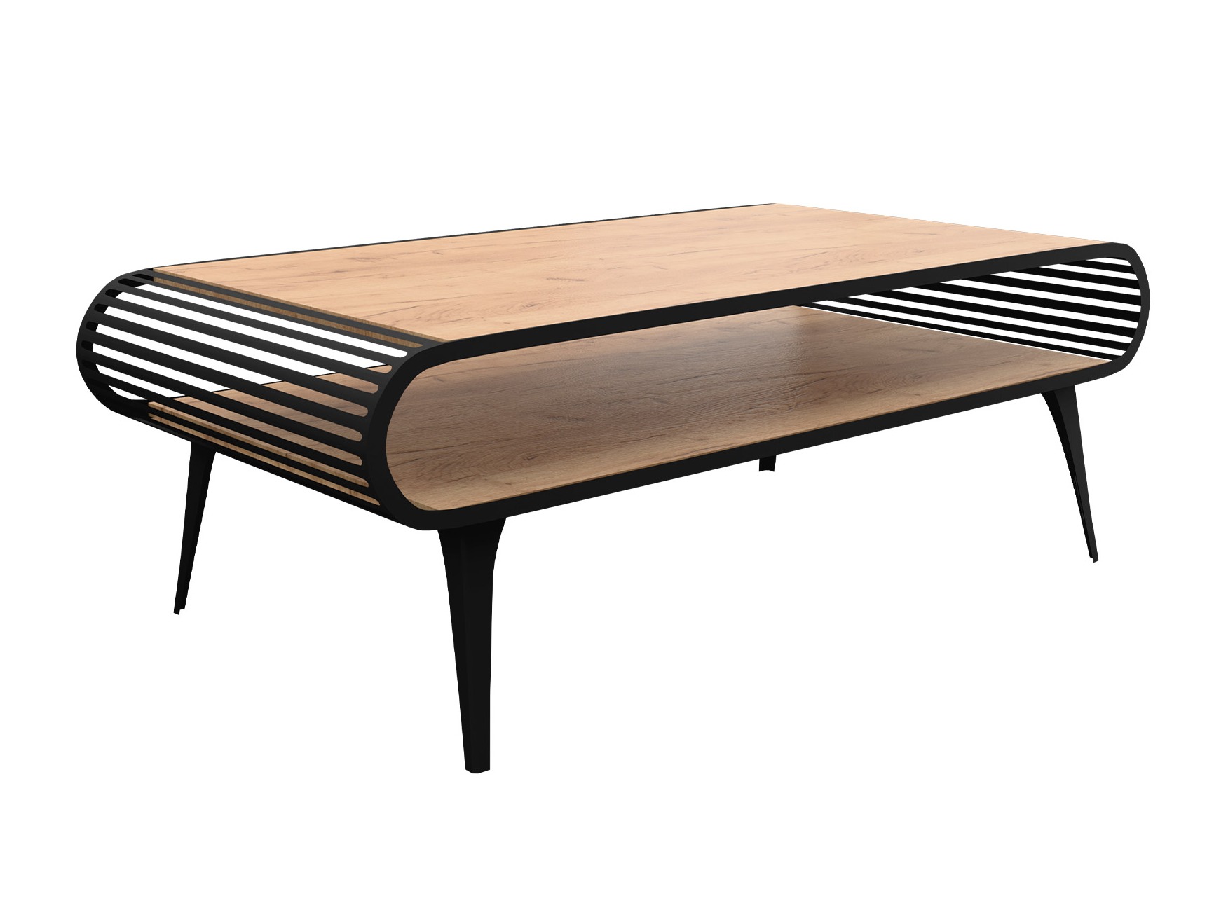 Table basse Oswego 161 (Chêne doré artisanal)
