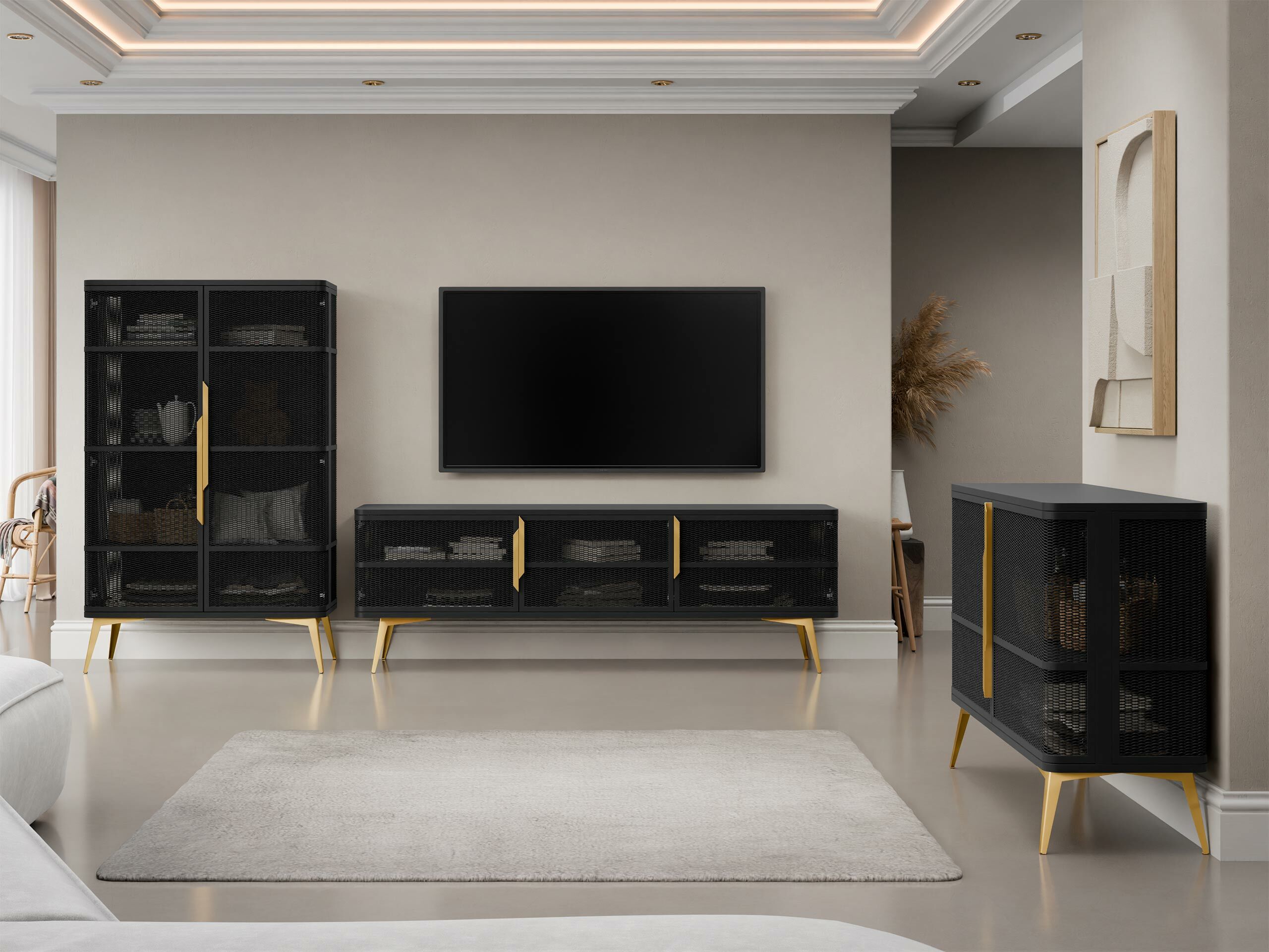 Meuble TV Camfelo 102 (Noir)