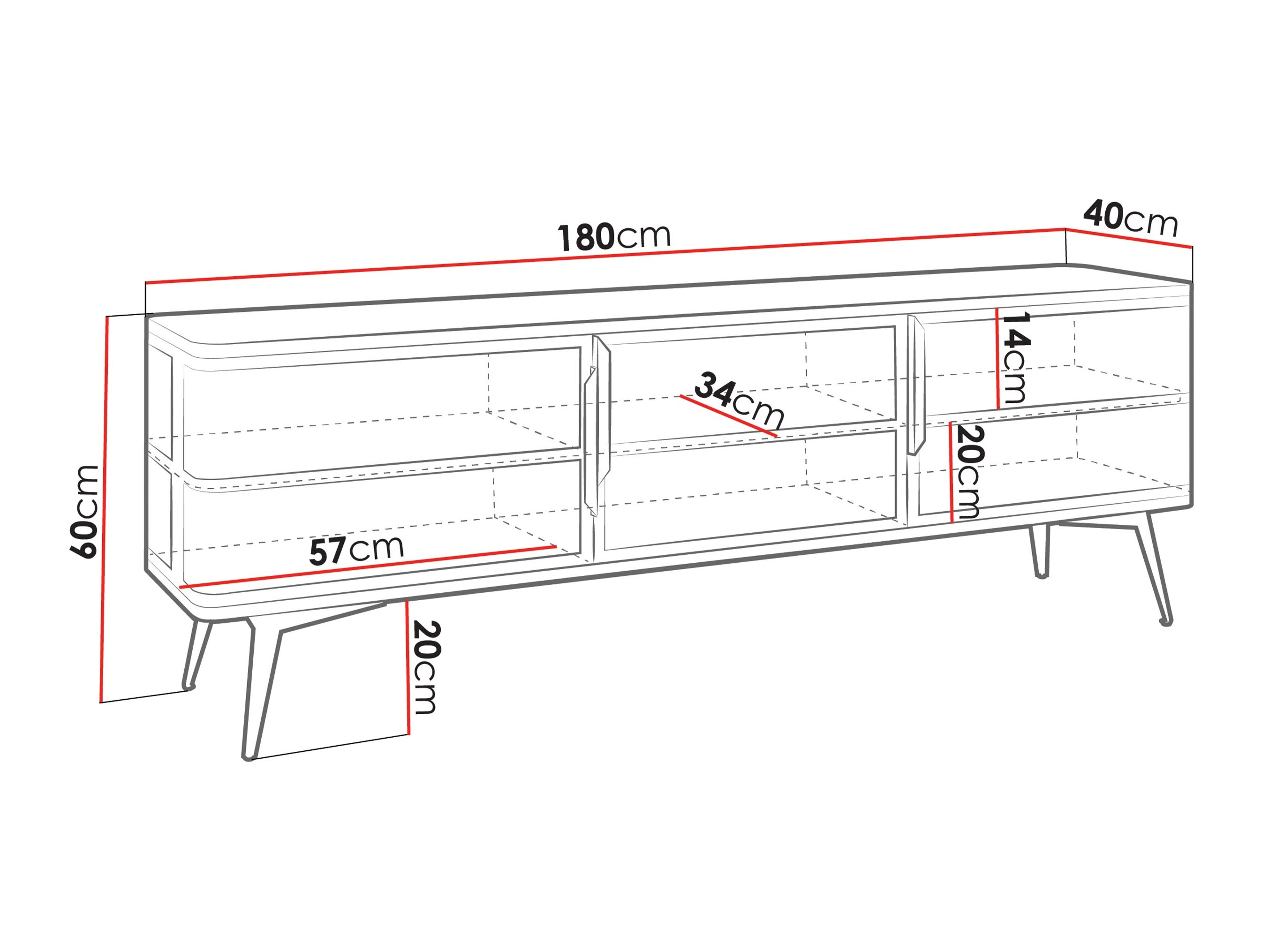 Meuble TV Camfelo 102 (Noir)
