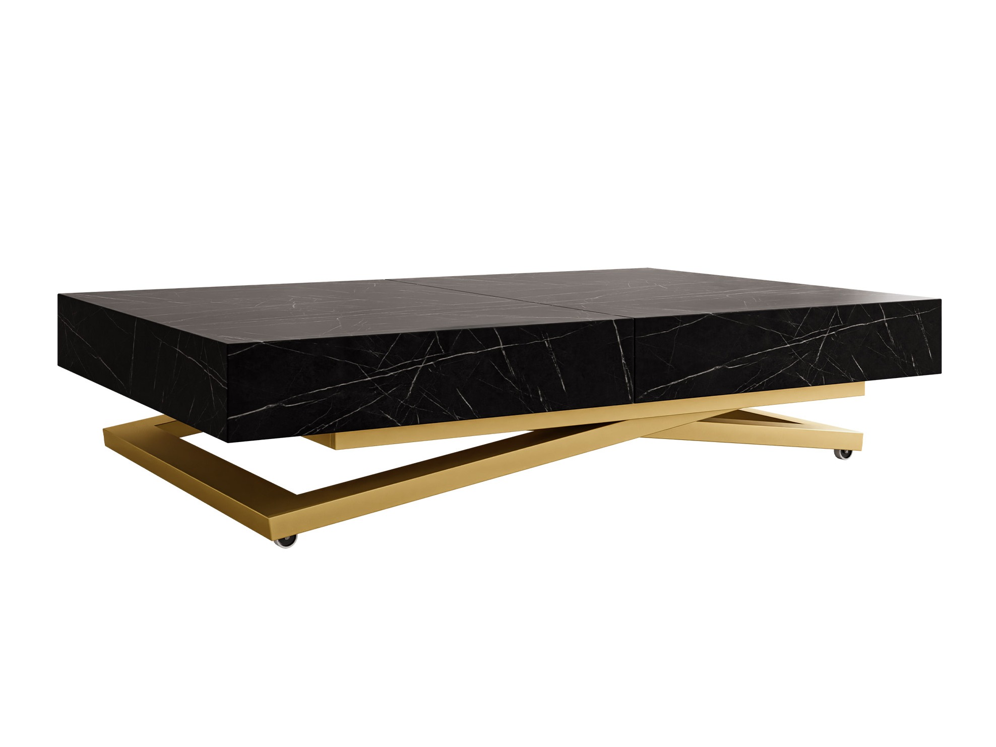 Table basse transformateur Oswego 173 (Marbre noir)