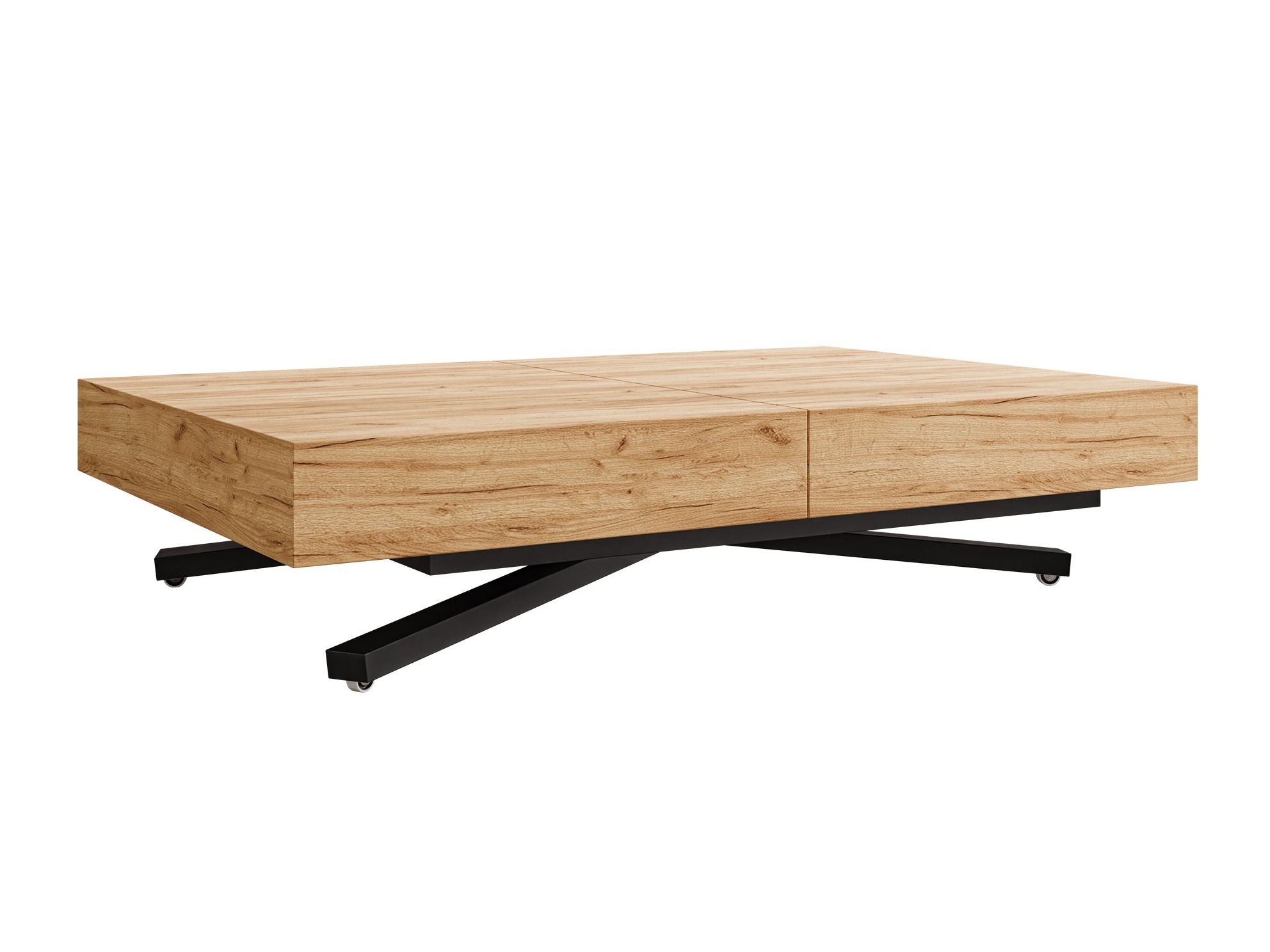 Table basse transformateur Oswego 176 (Chêne doré artisanal)