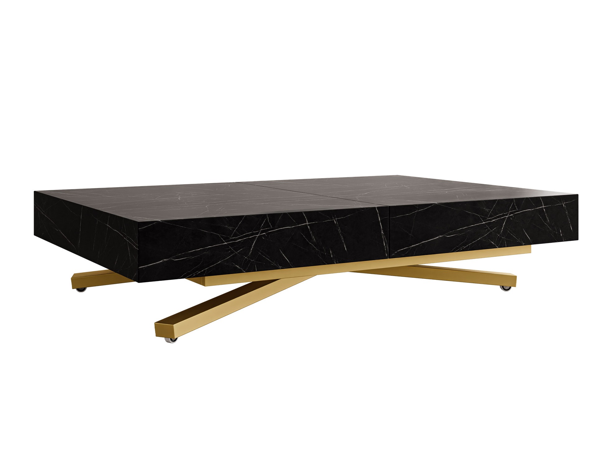 Table basse transformateur Oswego 178 (Marbre noir)
