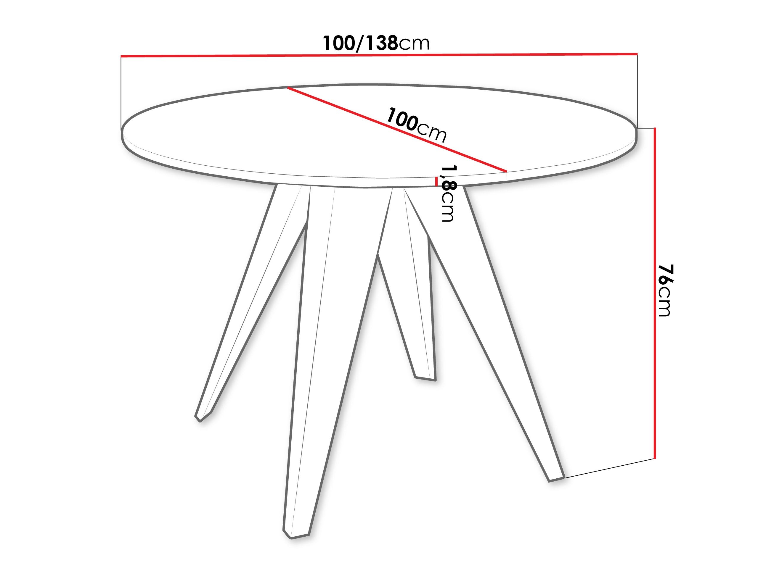Table Oswego 175 (Marbre noir)