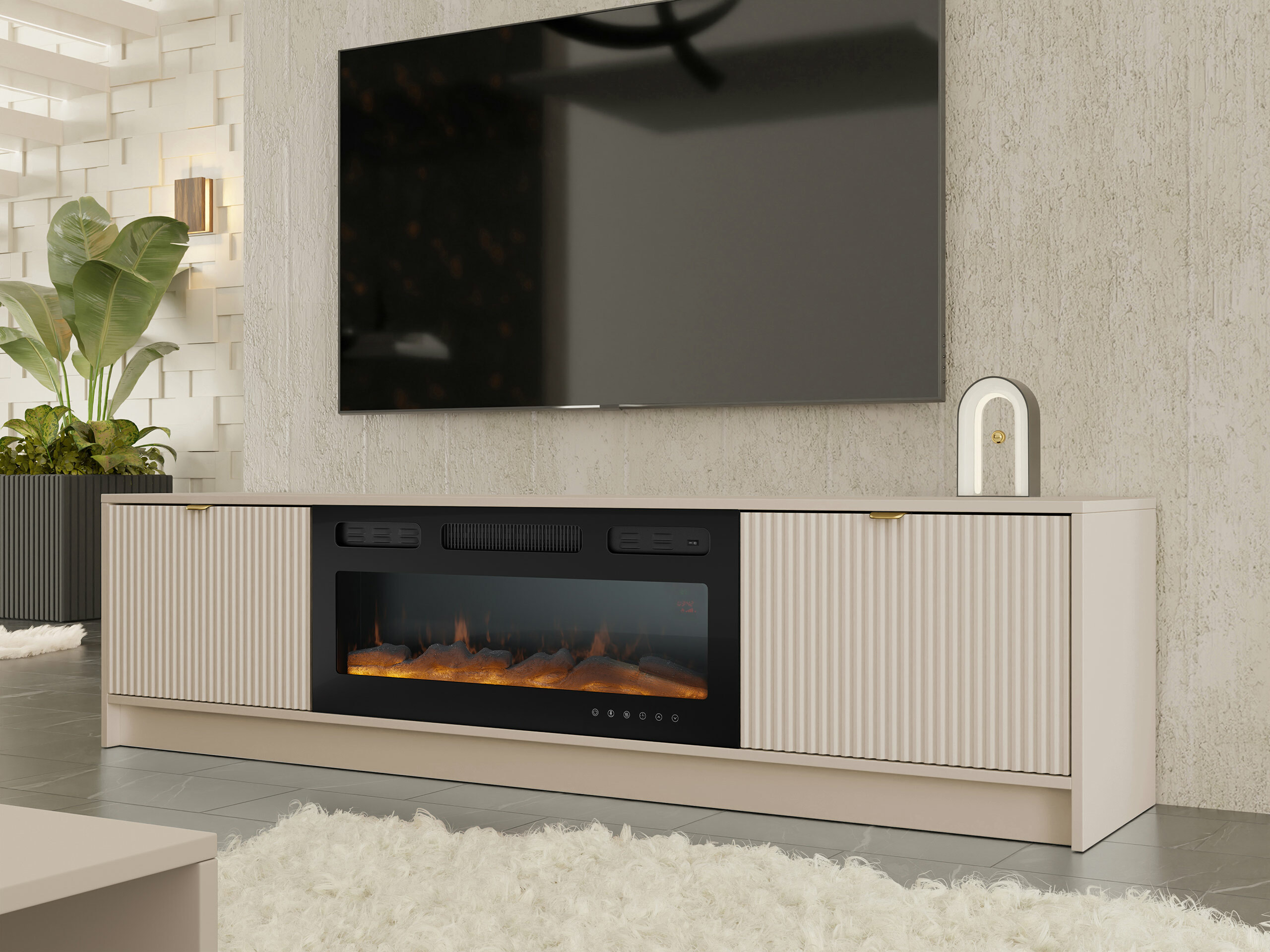 Meuble TV Comfivo Papilio II (Beige)