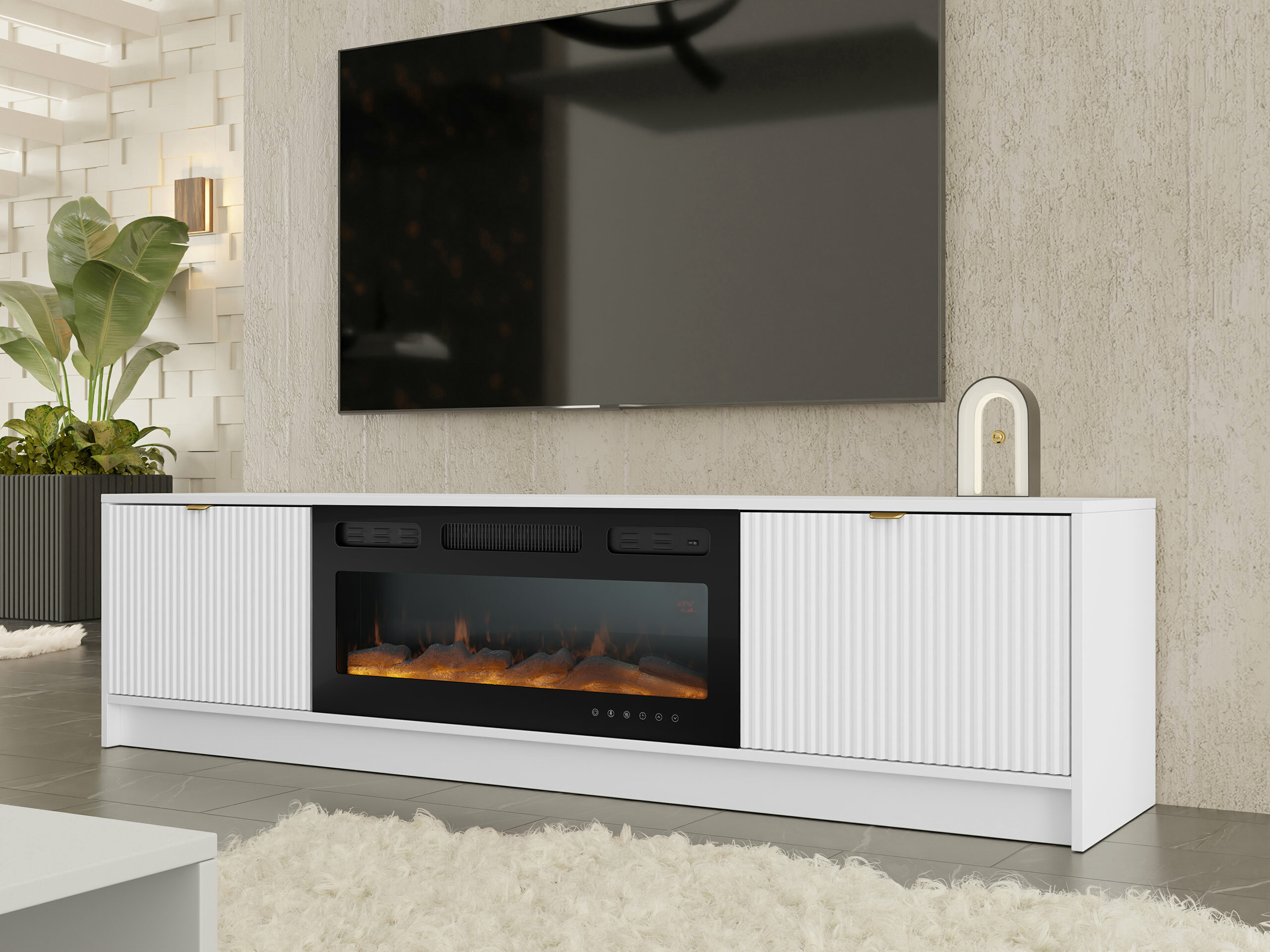 Meuble TV Comfivo Papilio II (Blanc)
